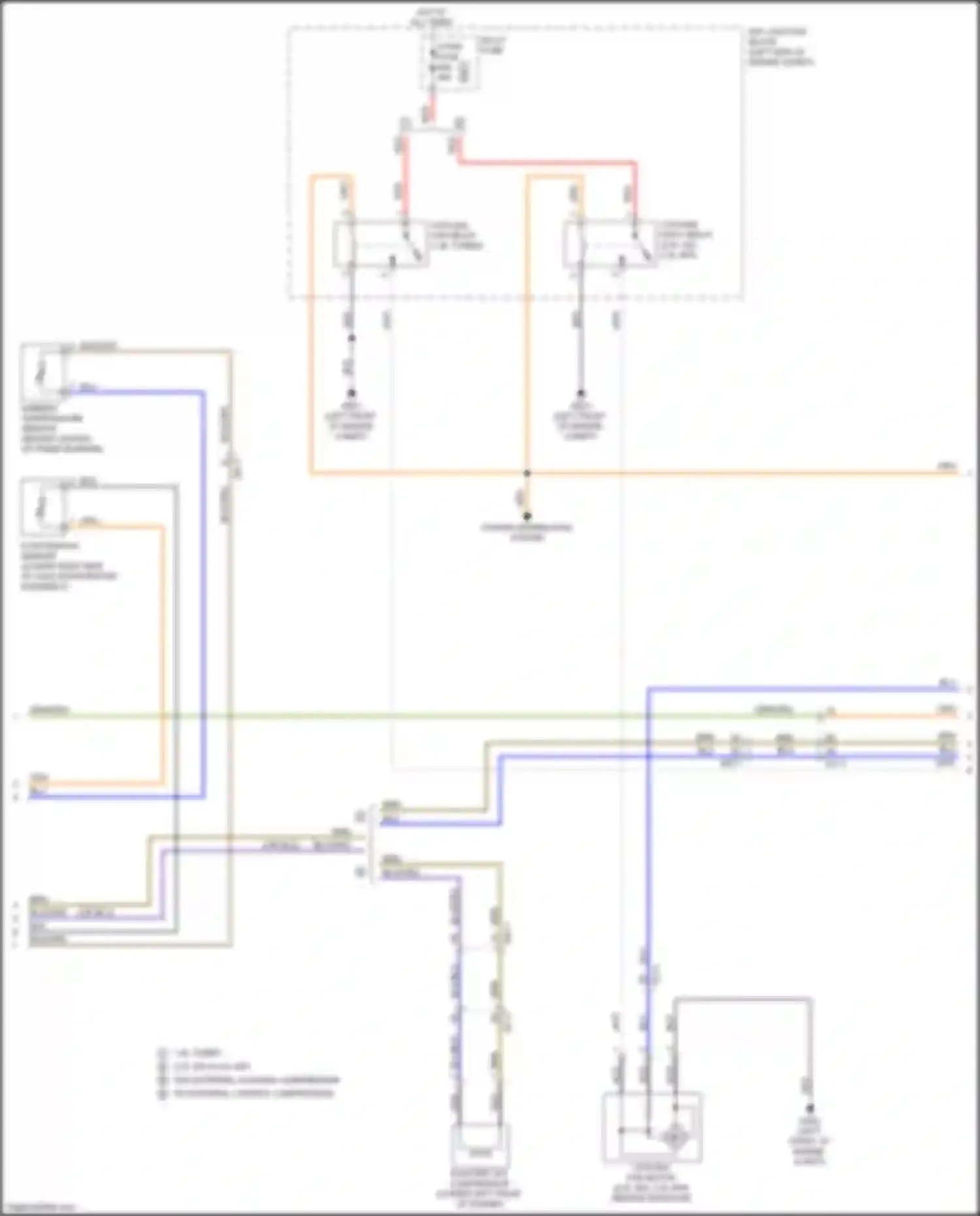 Wiring diagram ambient temperature sensor for Kia Cerato III facelift (2016-2021) (2 of 2)