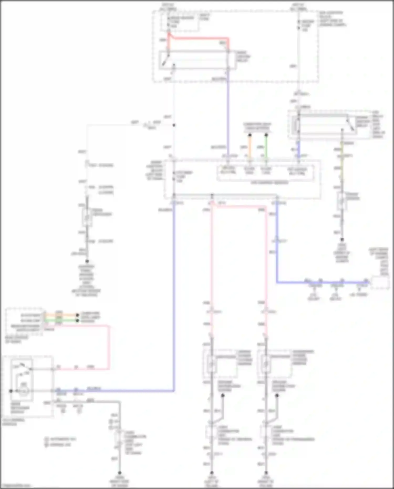Wiring diagram automatic a/c manual a/c for Kia Cerato III facelift (2016-2021) (1 of 2)