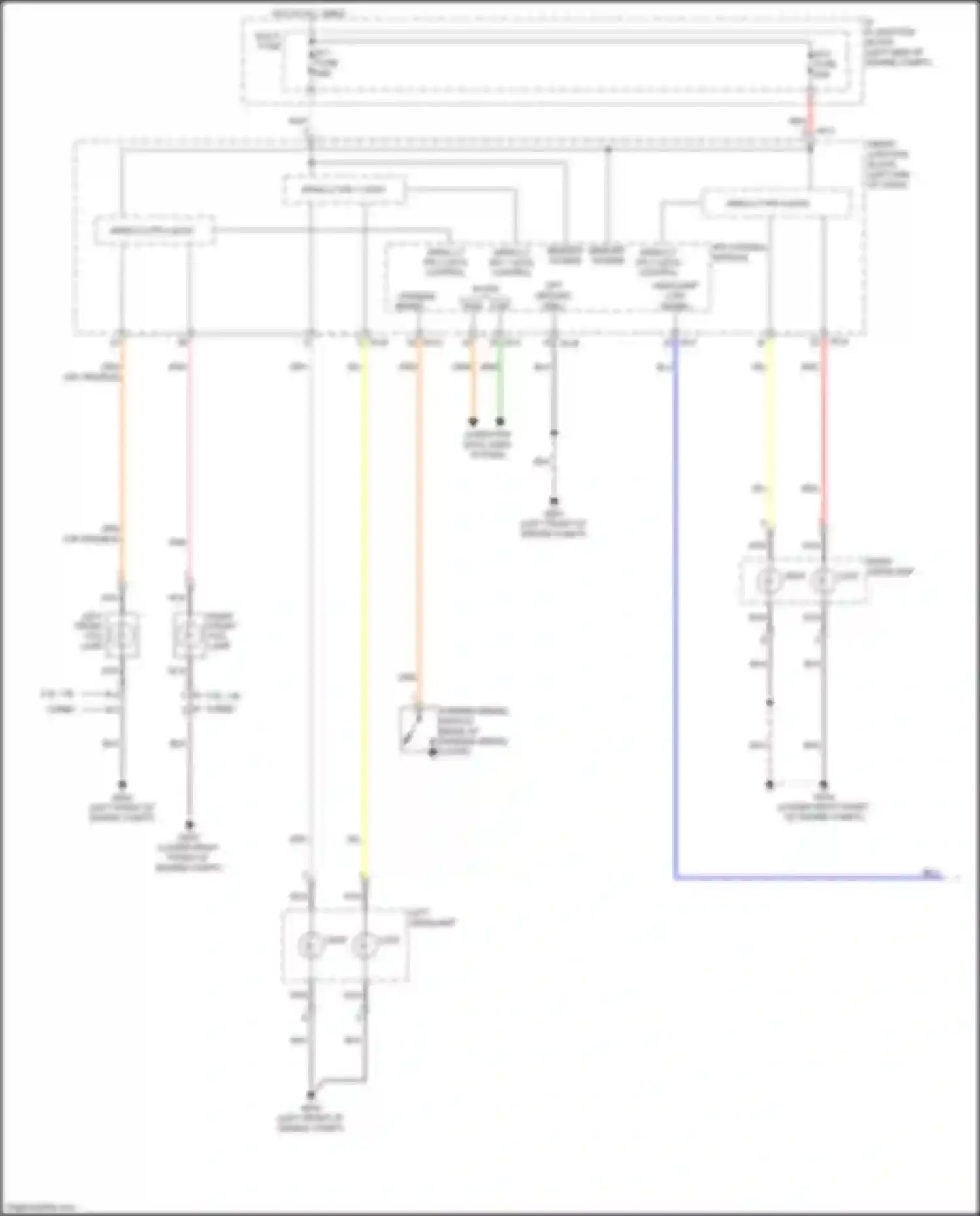 Wiring diagram headlamp low signal for Kia Cerato III facelift (2016-2021) (1 of 2)
