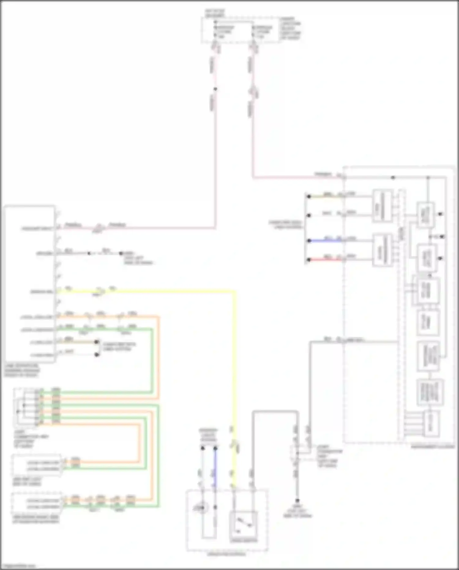 Wiring diagram instrument cluster for Kia Cerato III facelift (2016-2021) (6 of 35)