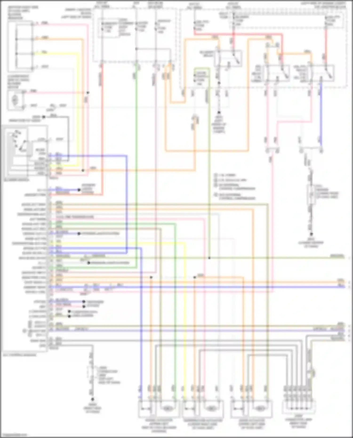 Wiring diagram intake actuator for Kia Cerato III facelift (2016-2021) (2 of 2)