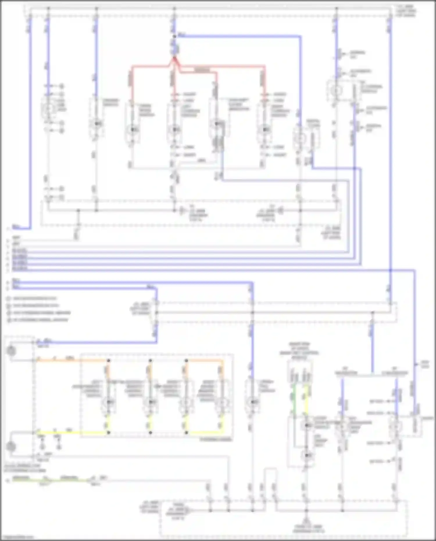 Wiring diagram left bluetooth remote control switch for Kia Cerato III facelift (2016-2021) (1 of 6)
