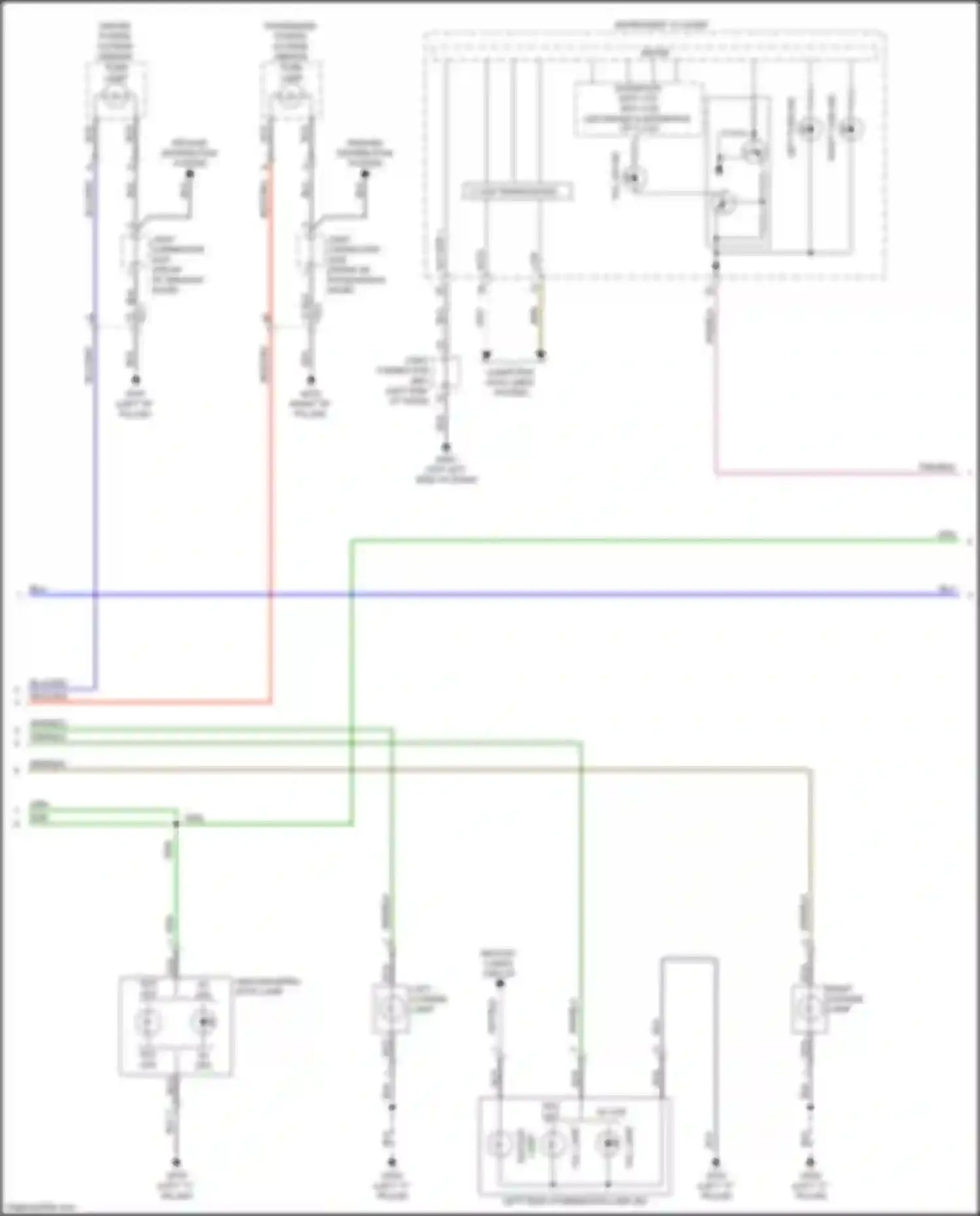 Wiring diagram left "c" pillar) for Kia Cerato III facelift (2016-2021) (6 of 12)
