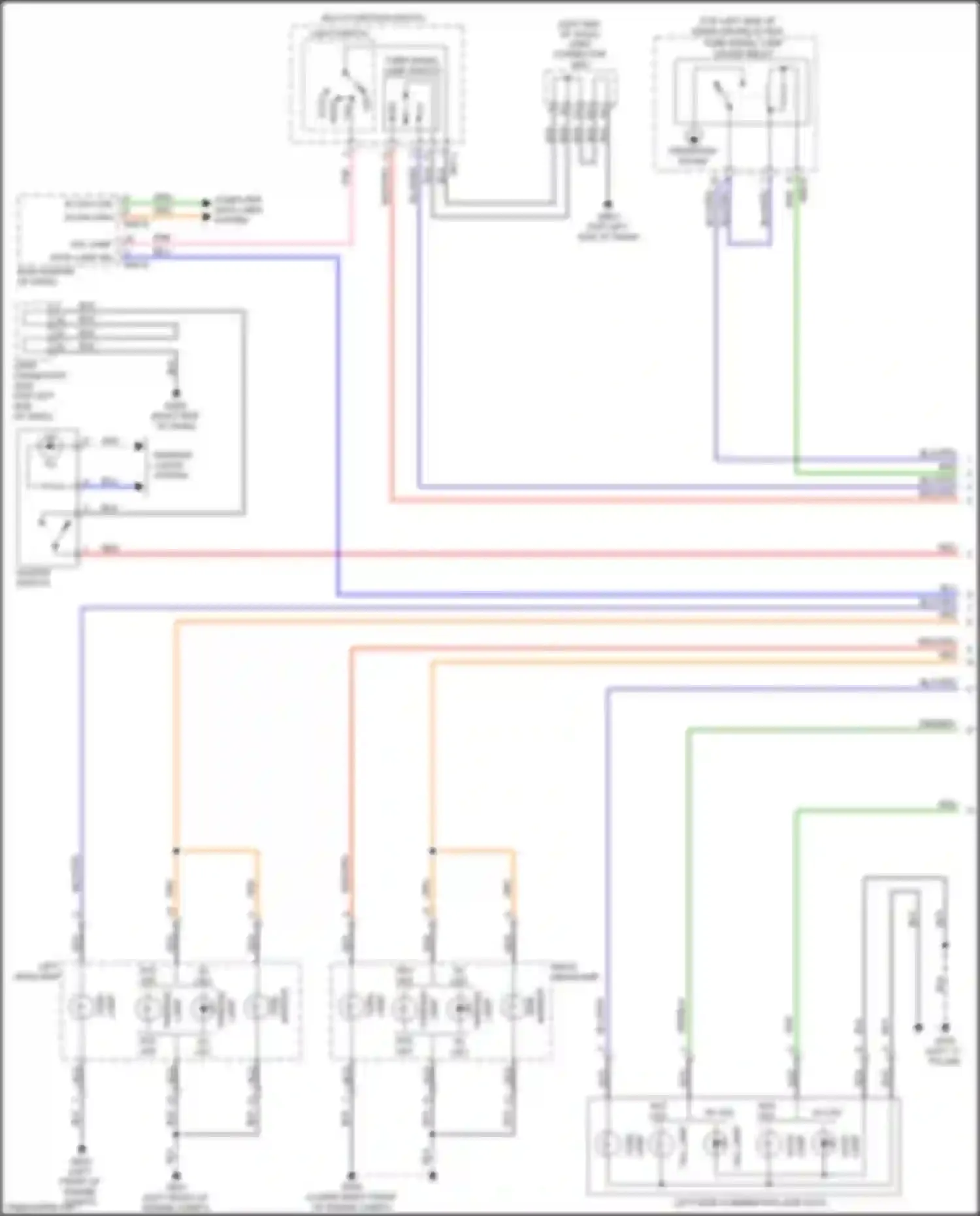 Wiring diagram multi- function switch for Kia Cerato III facelift (2016-2021) (3 of 10)