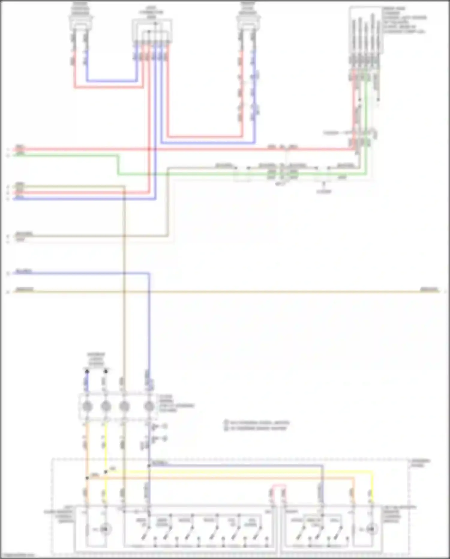 Wiring diagram rear view camera for Kia Cerato III facelift (2016-2021) (4 of 4)