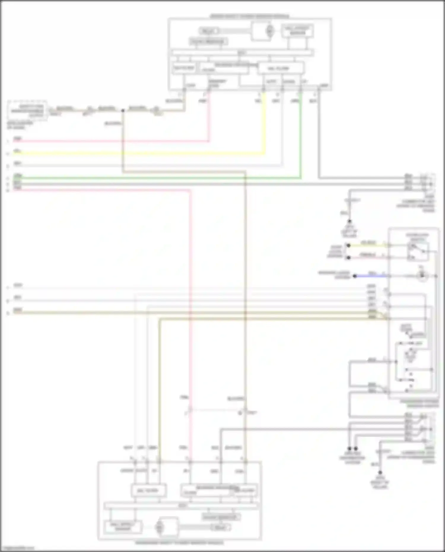 Wiring diagram safety pwr window enable output for Kia Cerato III facelift (2016-2021) (2 of 2)