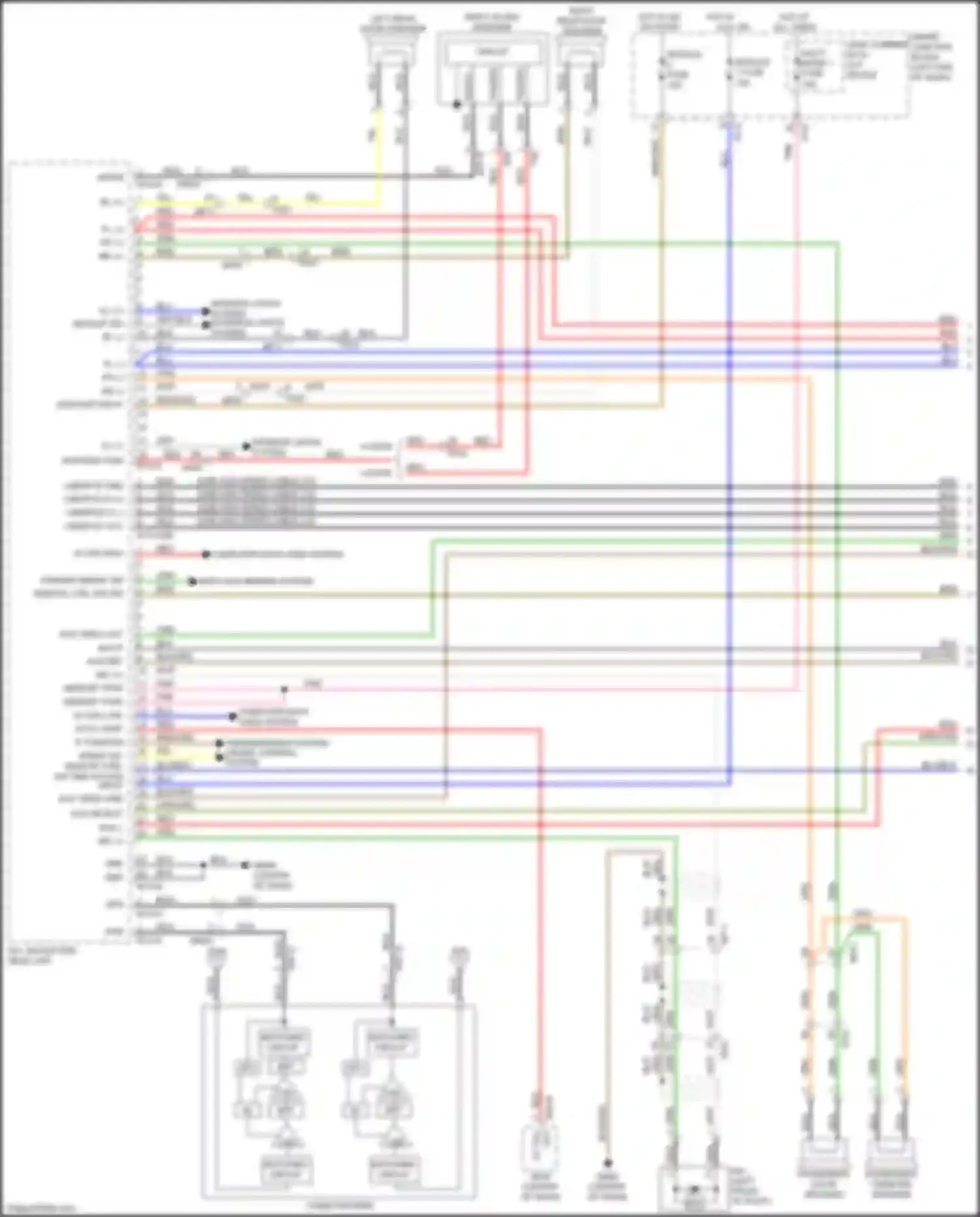 Wiring diagram speed sig remote ctrl sw gnd acc/on input for Kia Cerato III facelift (2016-2021) (1 of 2)