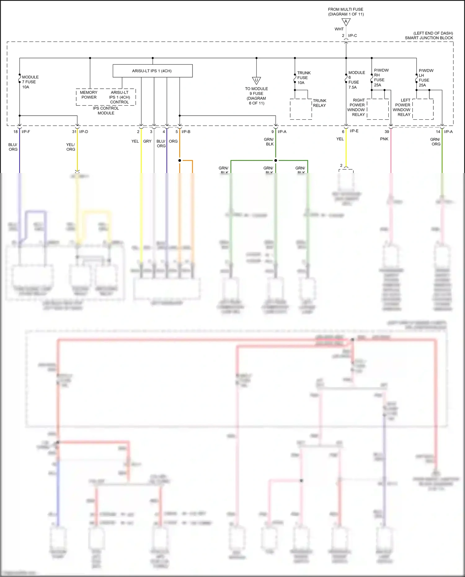 Kia Cerato III facelift (2016-2021) transaxle range switch wiring diagram  (4 of 7)