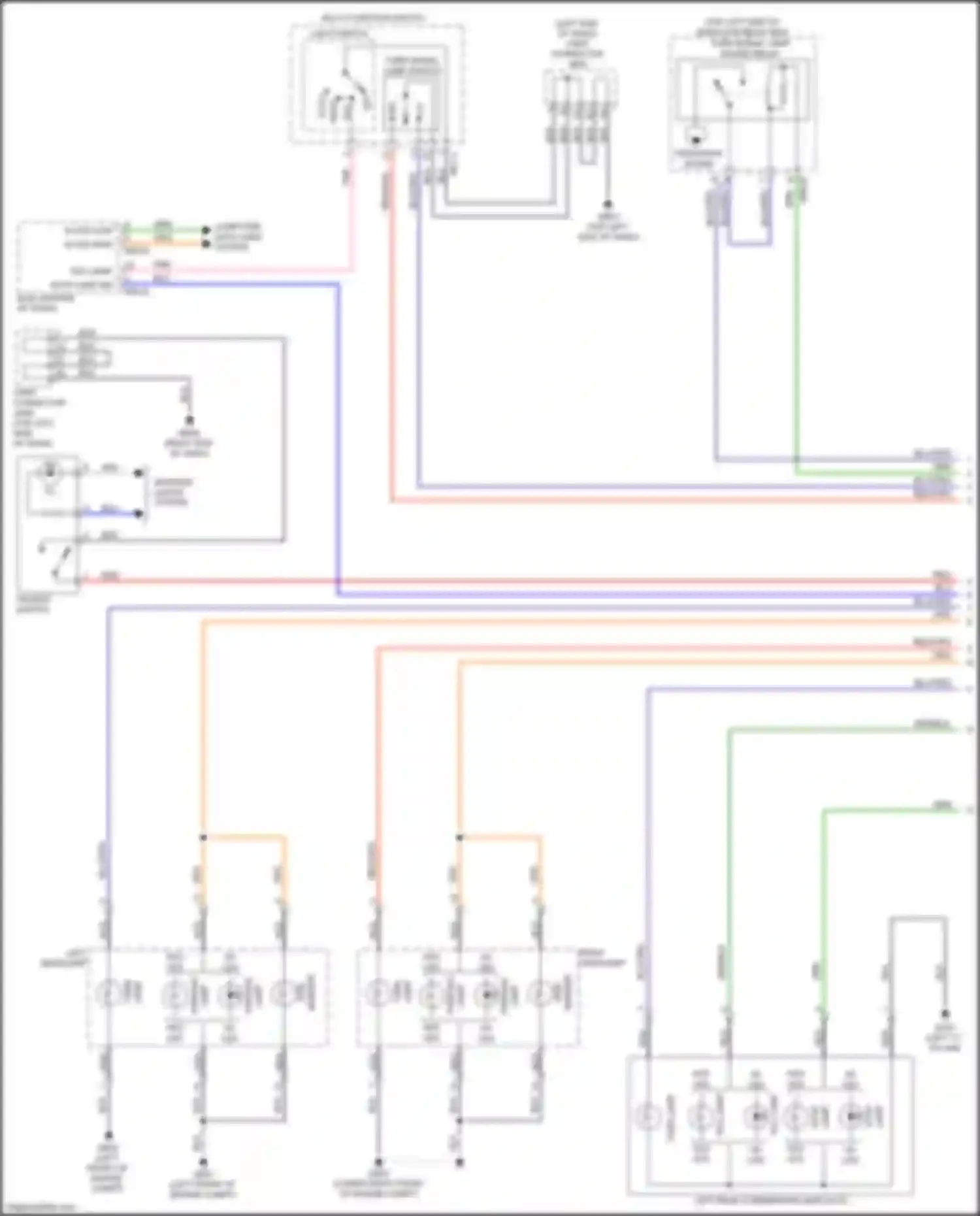 Wiring diagram turn signal lamp sound relay for Kia Cerato III facelift (2016-2021) (2 of 3)