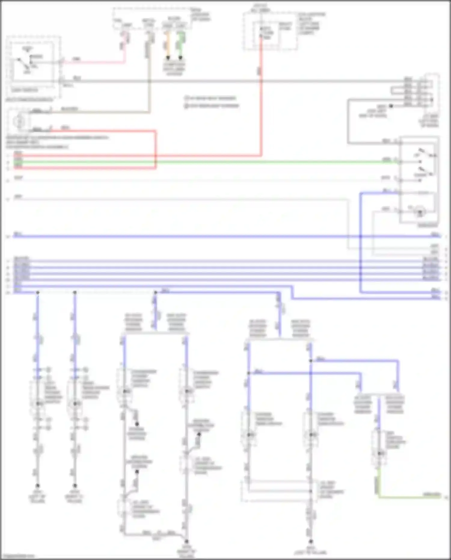 Wiring diagram w/ auto up/down power window for Kia Cerato III facelift (2016-2021) (4 of 6)