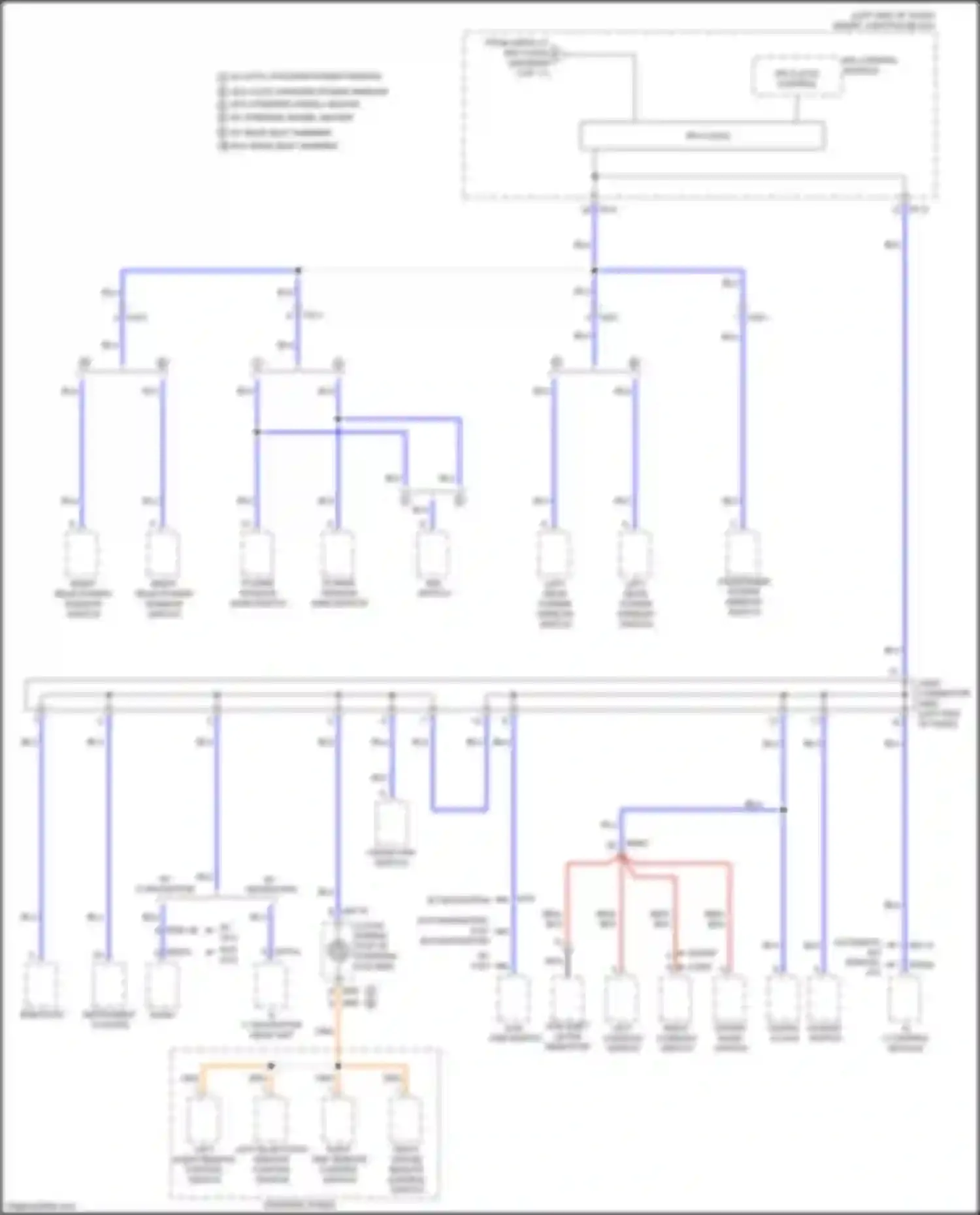 Wiring diagram w/o navigation for Kia Cerato III facelift (2016-2021) (6 of 7)