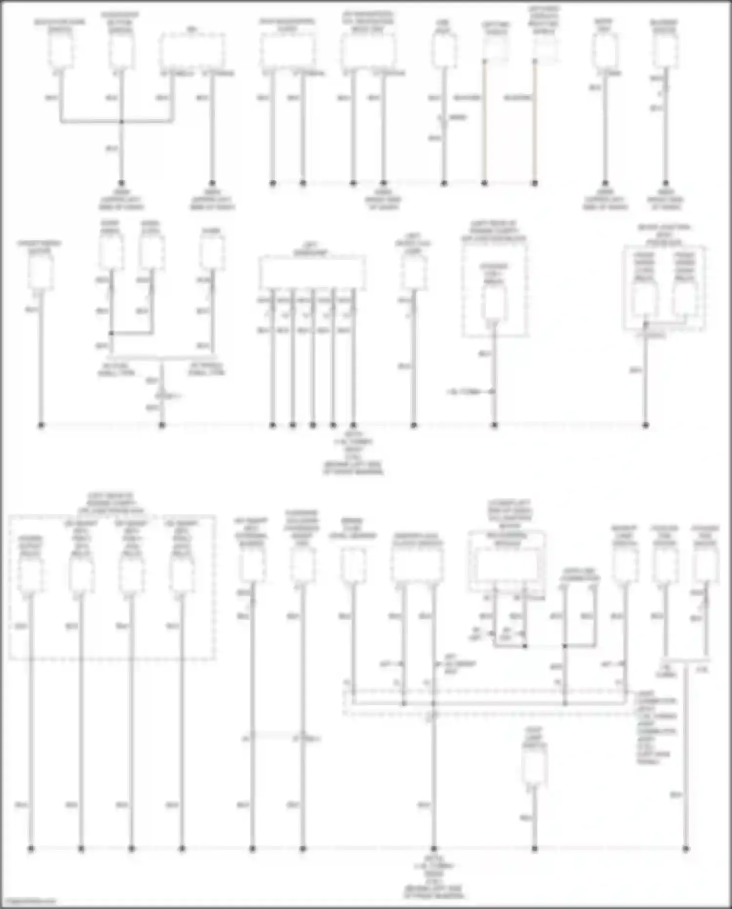 Cerato Kia IV facelift (2021-2024): Ground distribution circuit (2 of 5)