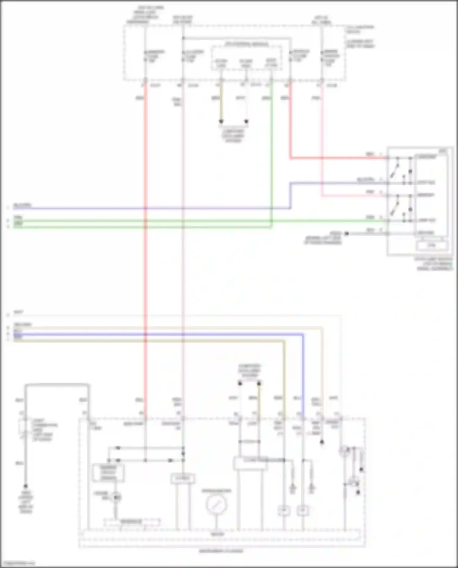 Wiring diagram cruise ind for Kia Cerato IV facelift (2021-2024) (2 of 4)