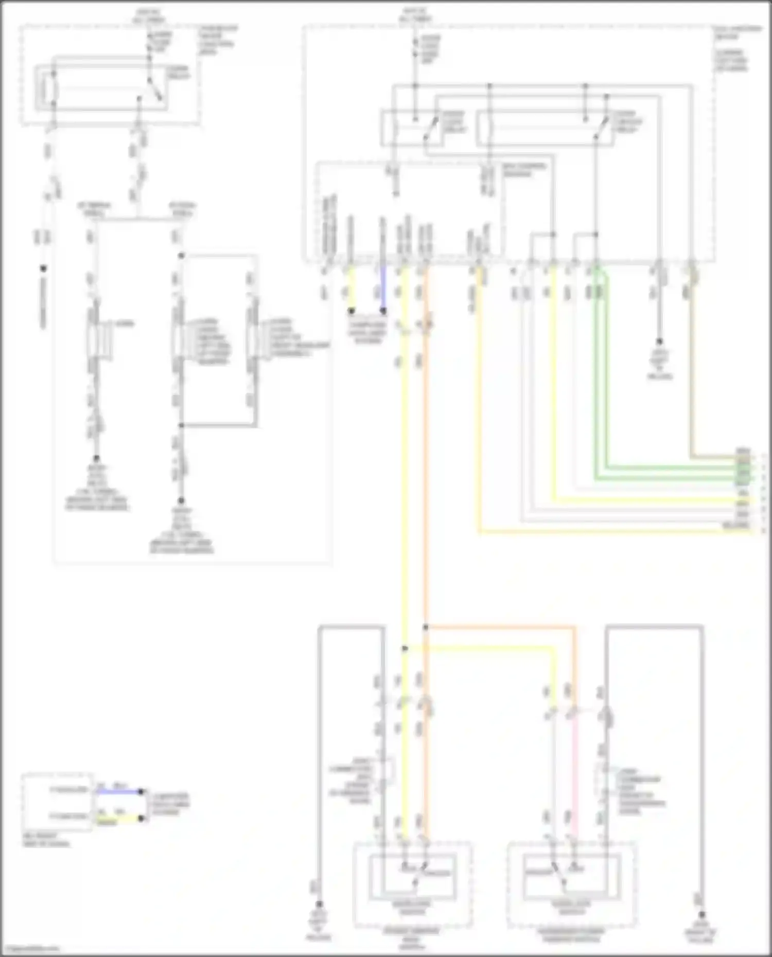Wiring diagram door lock relay for Kia Cerato IV facelift (2021-2024) (3 of 6)