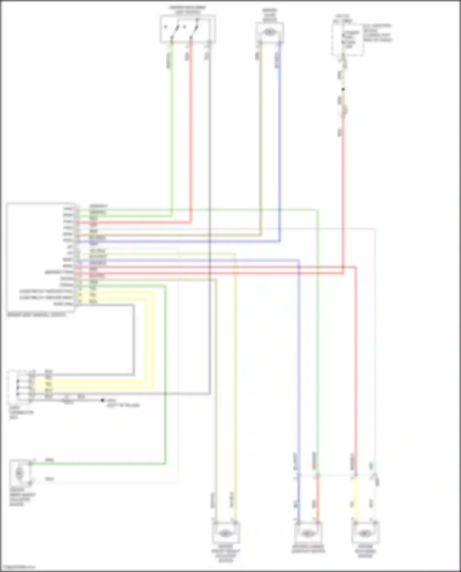 Wiring diagram driver reclining motor for Kia Cerato IV facelift (2021-2024) (1 of 1)