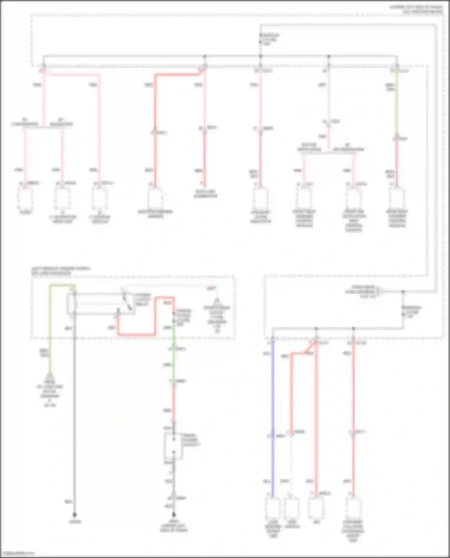 Wiring diagram front power outlet 1 for Kia Cerato IV facelift (2021-2024) (1 of 3)