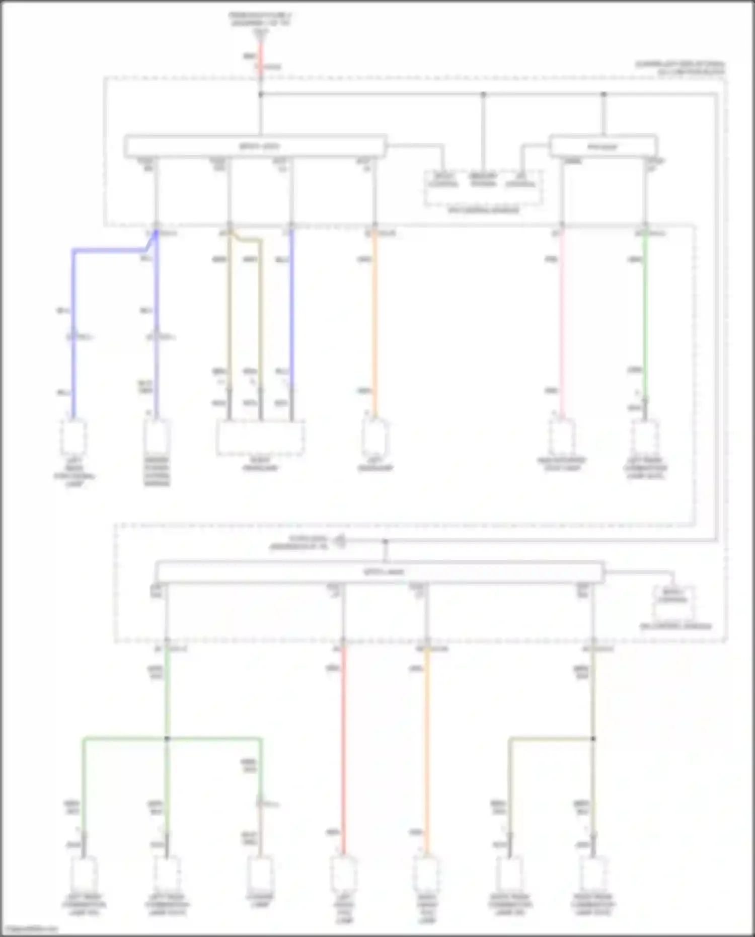 Wiring diagram h/lp lo rh for Kia Cerato IV facelift (2021-2024) (2 of 5)
