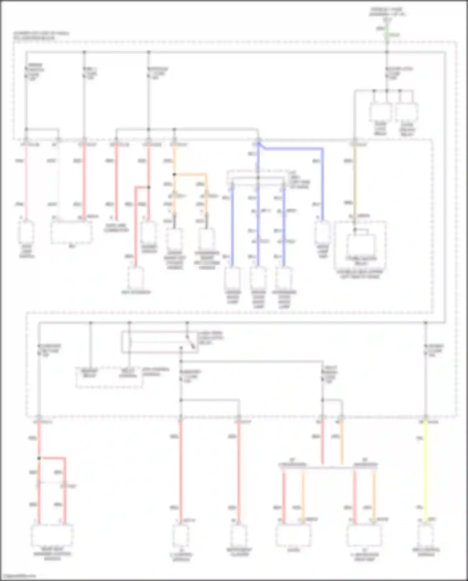 Wiring diagram memory relay for Kia Cerato IV facelift (2021-2024) (1 of 2)