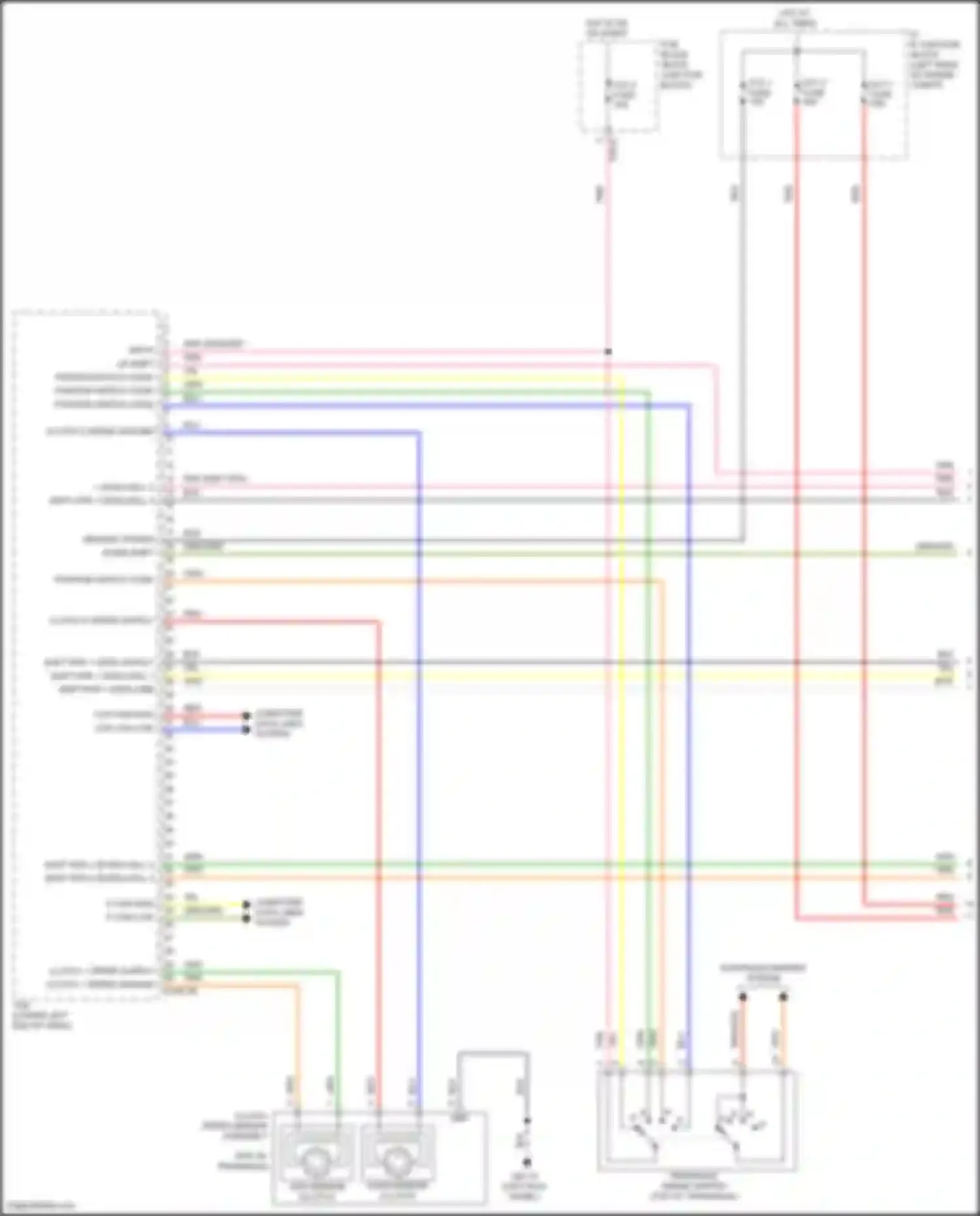 Wiring diagram red/org for Kia Cerato IV facelift (2021-2024) (5 of 18)