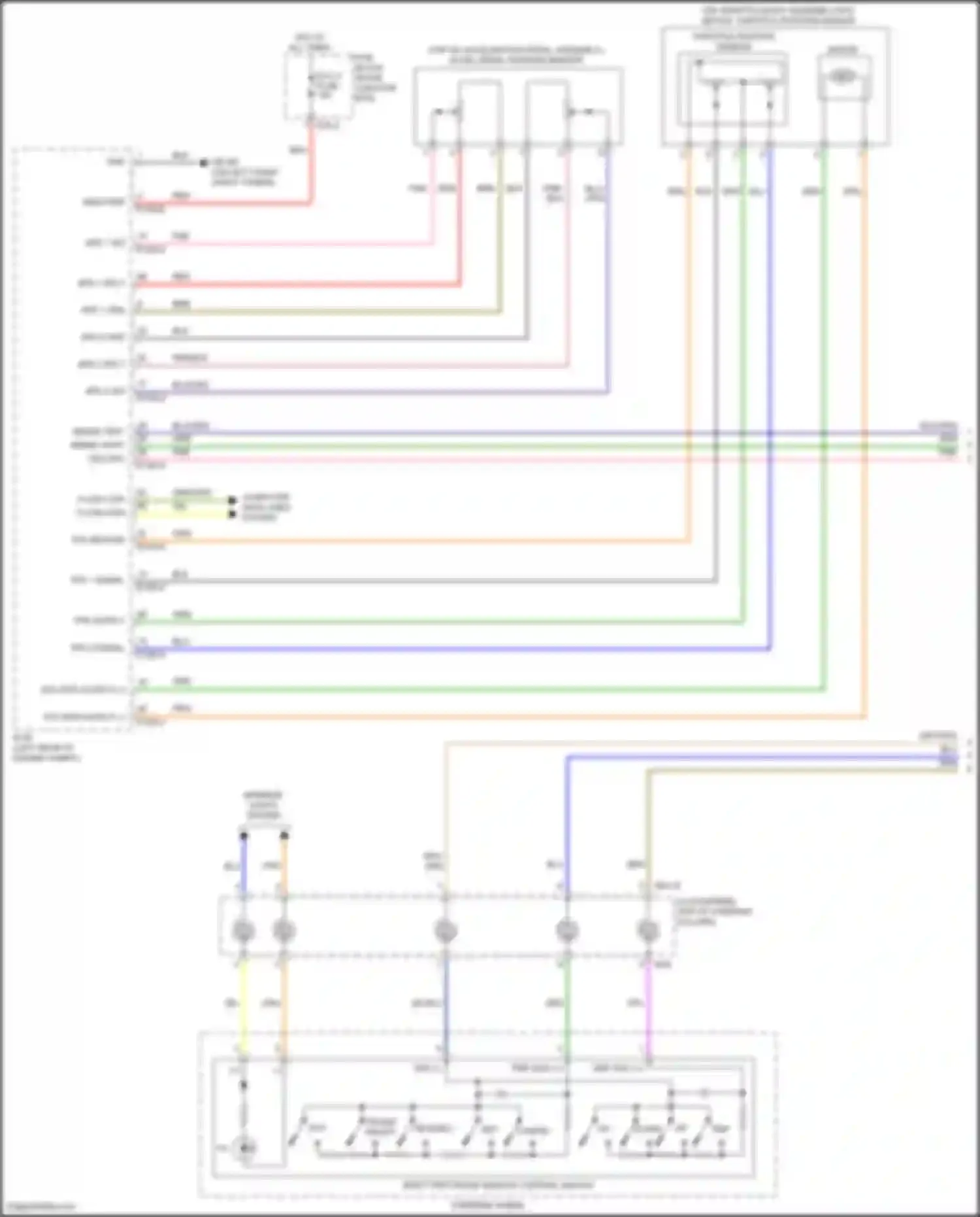 Wiring diagram throttle position sensor for Kia Cerato IV facelift (2021-2024) (1 of 3)