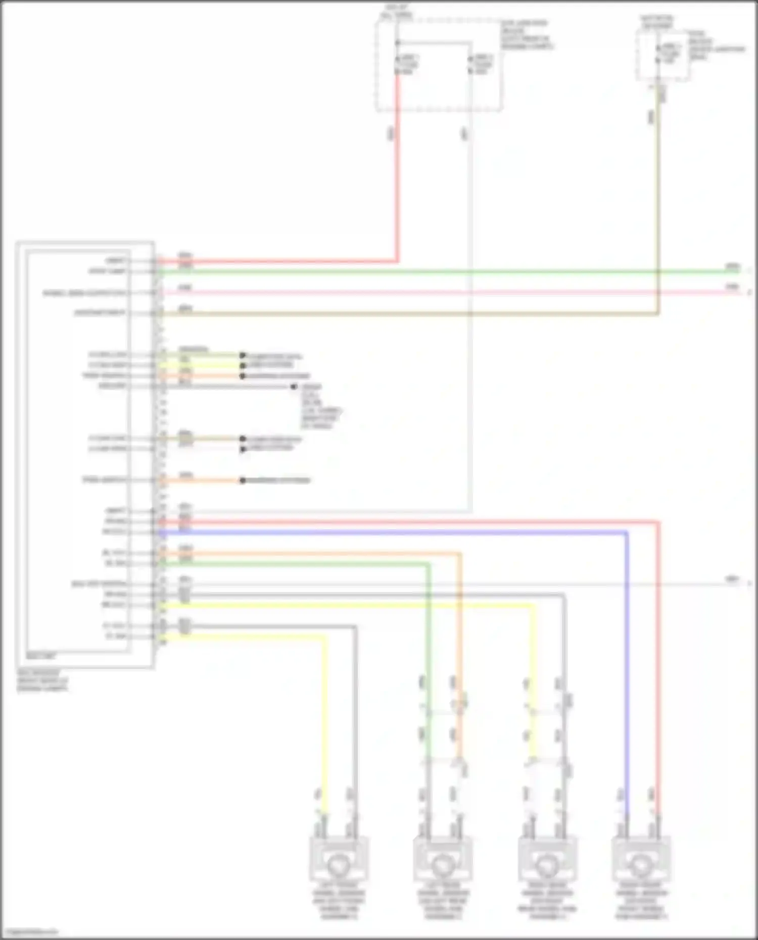 Wiring diagram warning systems for Kia Cerato IV facelift (2021-2024) (1 of 1)