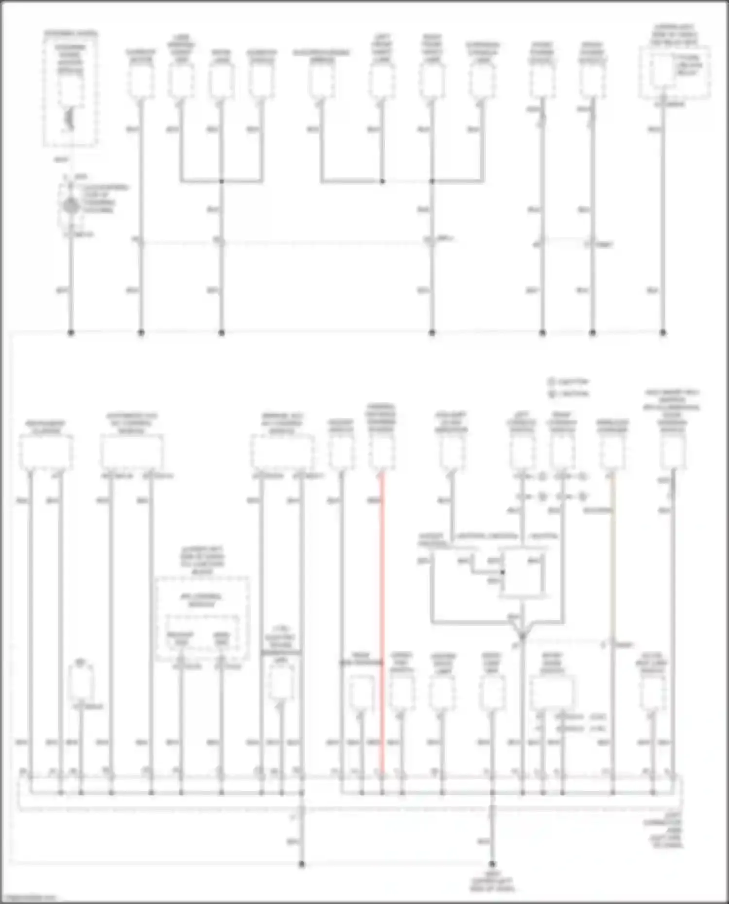 Cerato Kia IV (2018-2022): Ground distribution circuit (1 of 5)