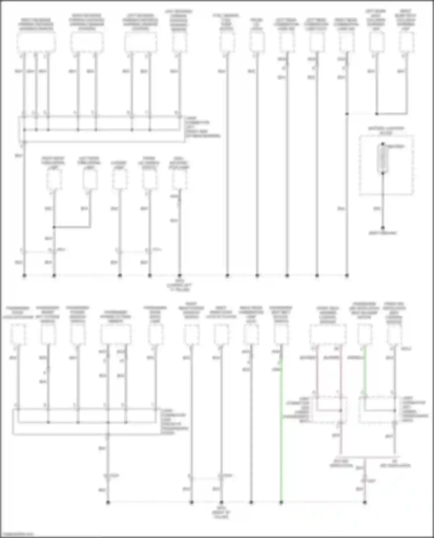 Cerato Kia IV (2018-2022): Ground distribution circuit (4 of 5)