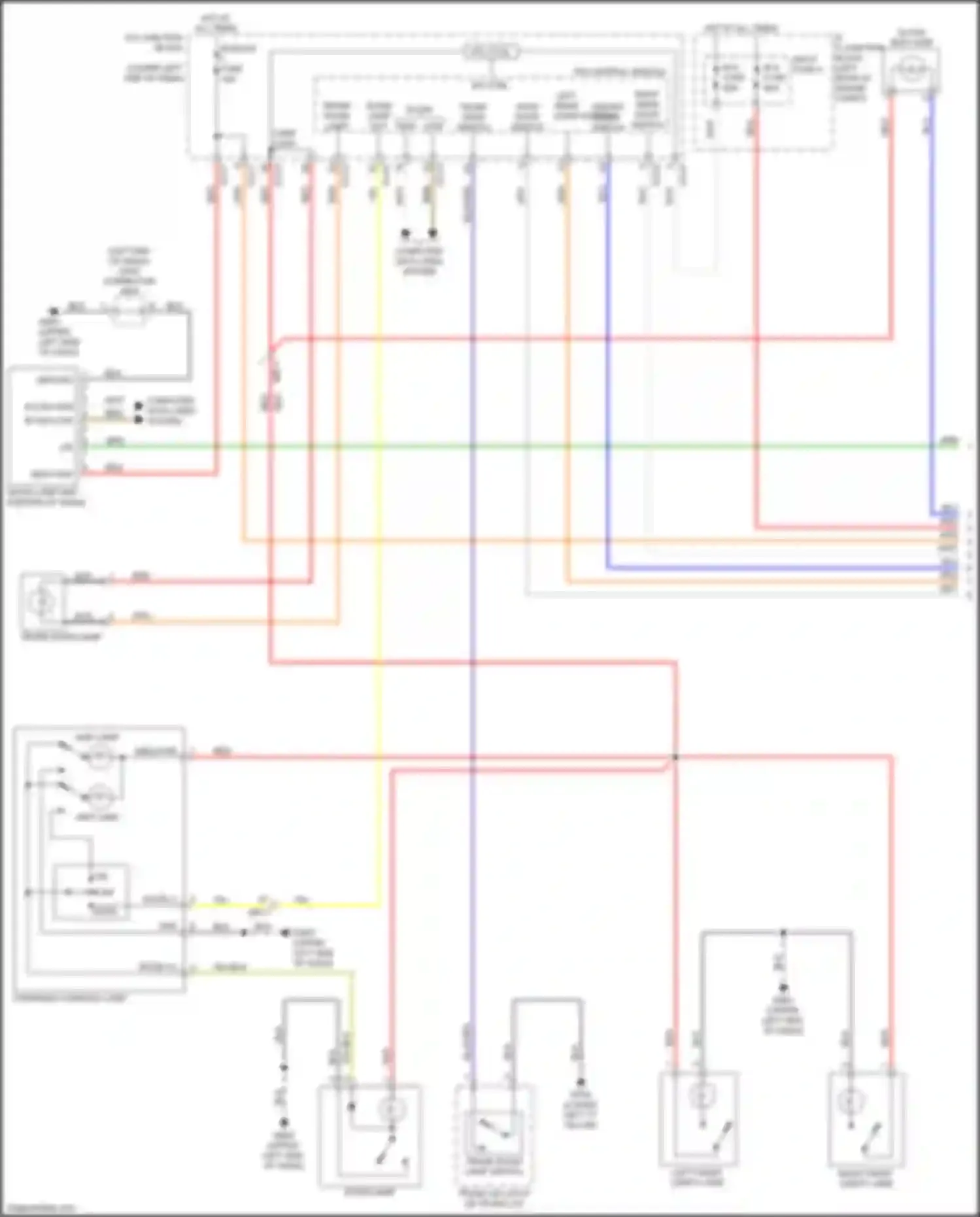 Cerato Kia IV (2018-2022): Courtesy lamps circuit (1 of 3)