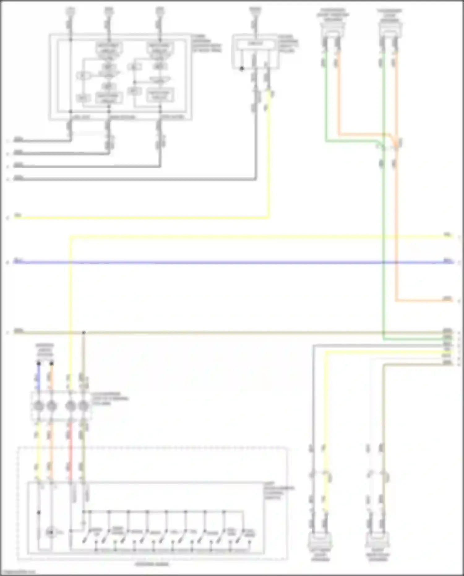 Cerato Kia IV (2018-2022): Navigation circuit, w/ amplifier (2 of 4)