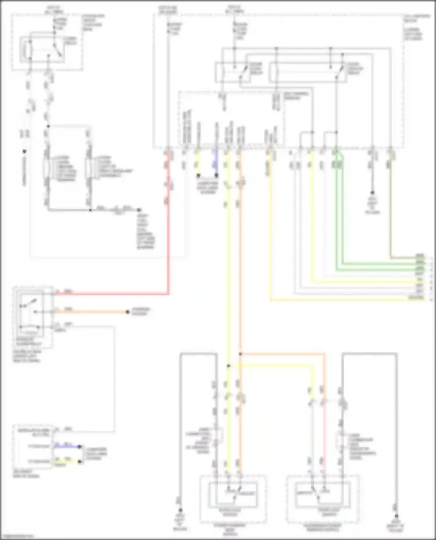 Cerato Kia IV (2018-2022): Power door locks circuit (1 of 2)