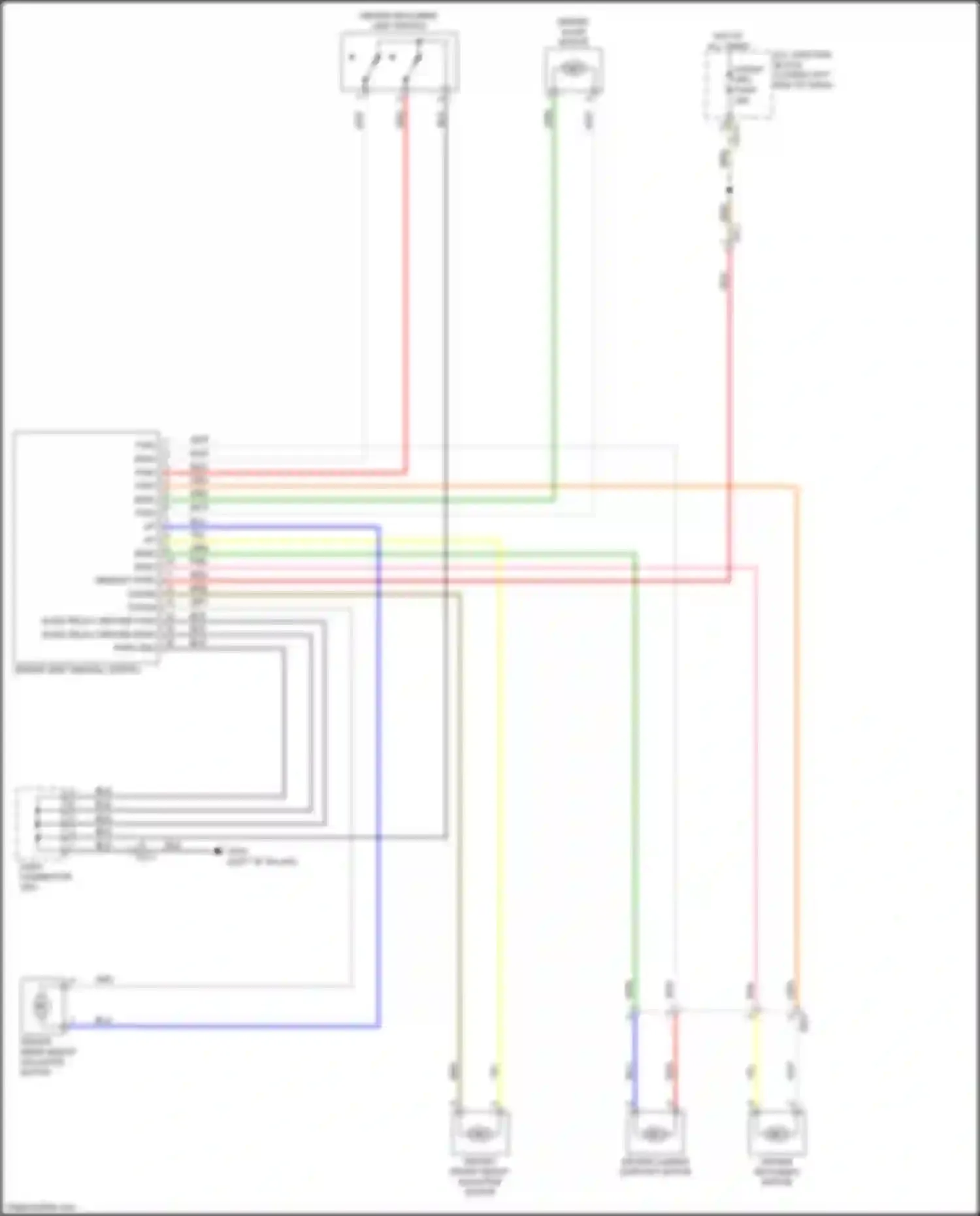 Wiring diagram driver front height adjuster motor for Kia Cerato IV (2018-2022) (1 of 1)
