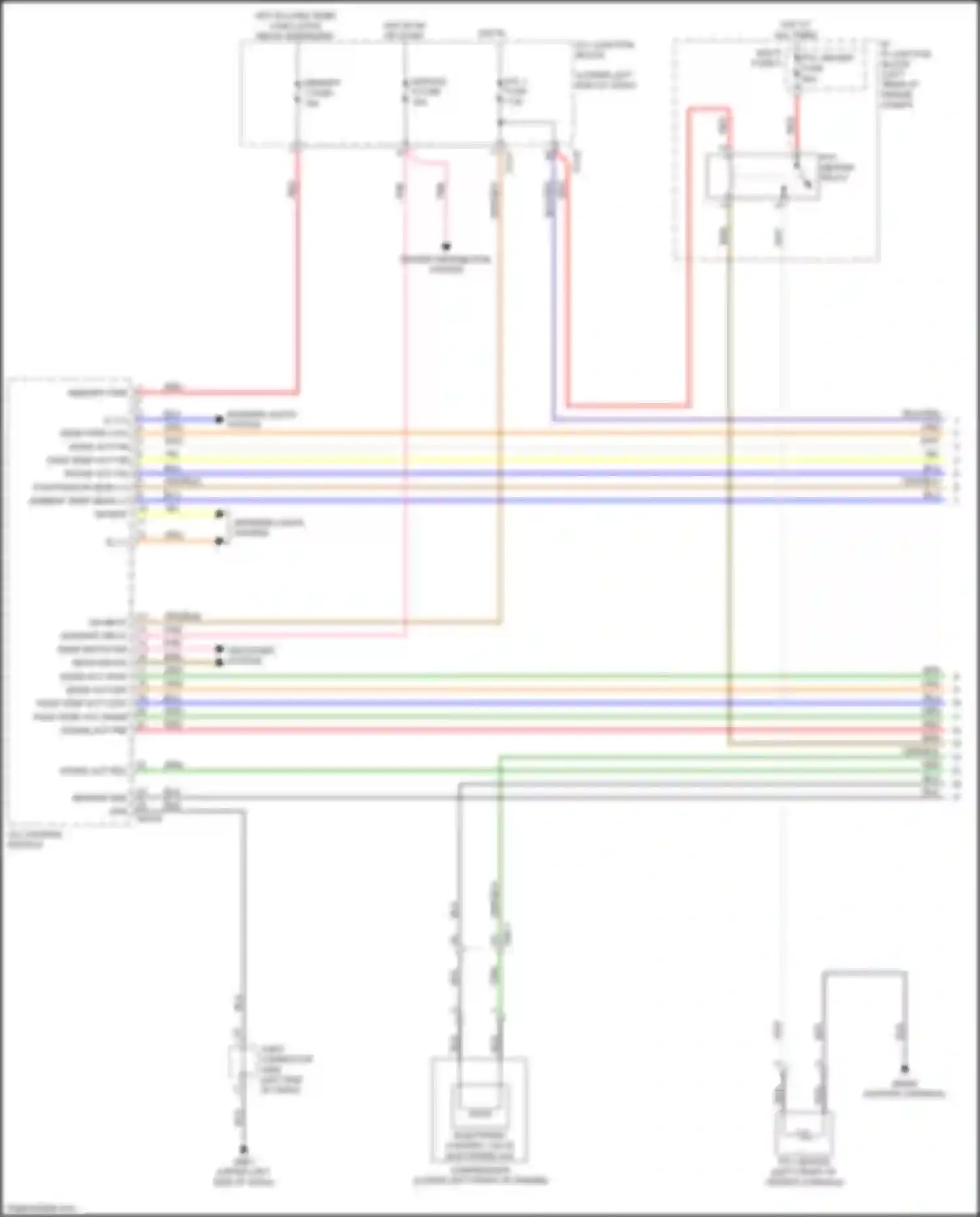Wiring diagram electronic control valve electronic a/c compressor for Kia Cerato IV (2018-2022) (2 of 2)