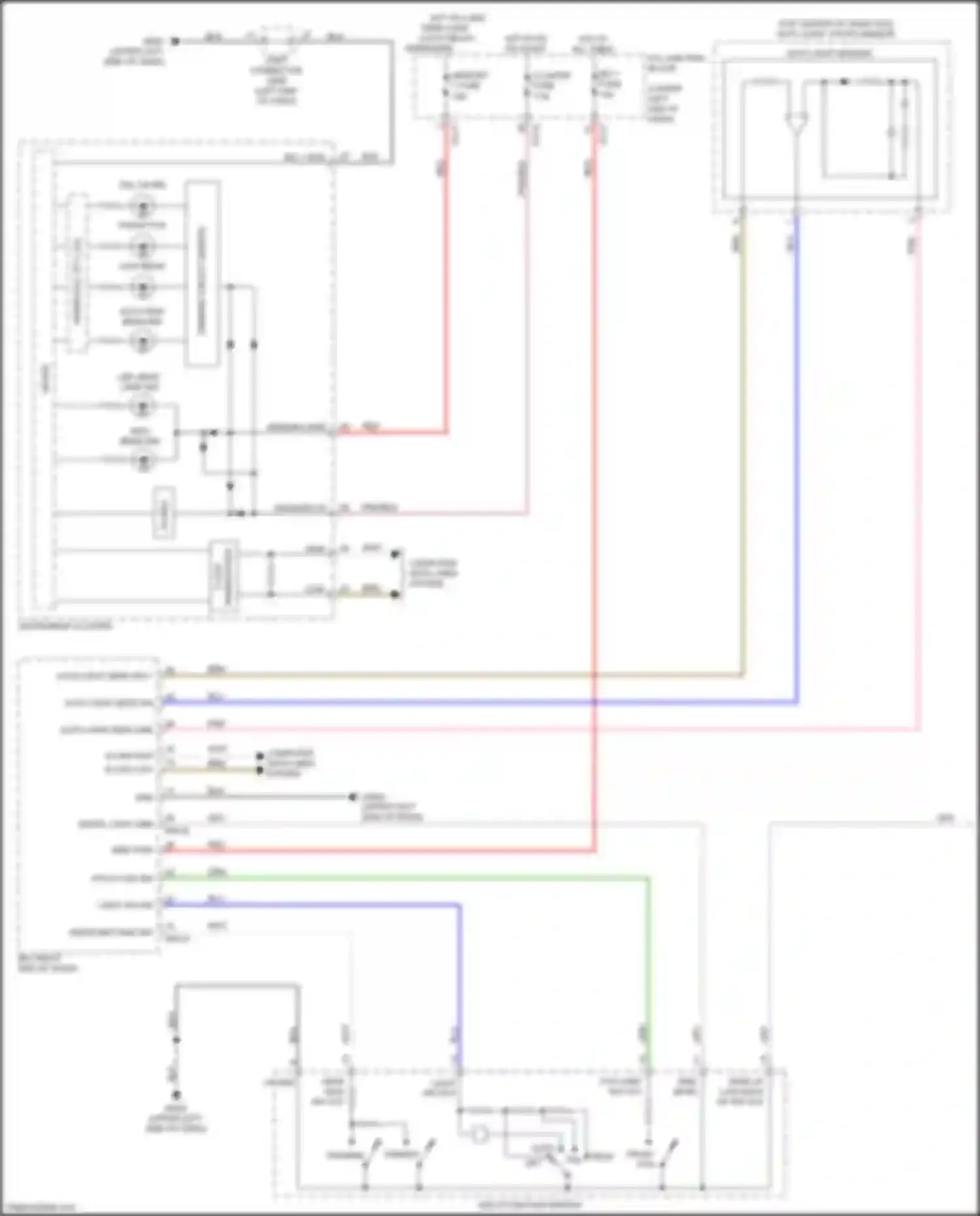 Wiring diagram fog lp sw sig for Kia Cerato IV (2018-2022) (1 of 2)