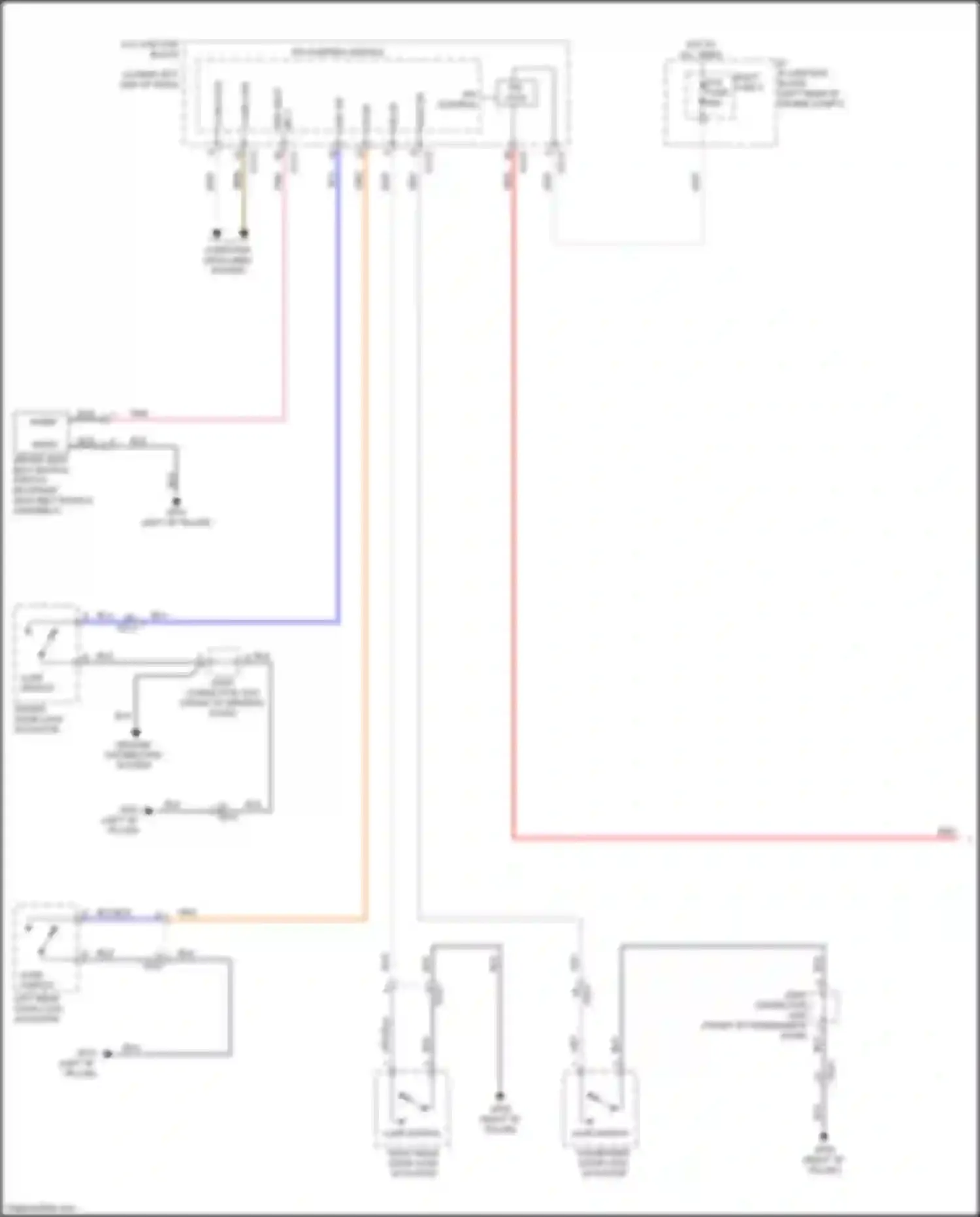 Wiring diagram ground distribution system for Kia Cerato IV (2018-2022) (2 of 12)