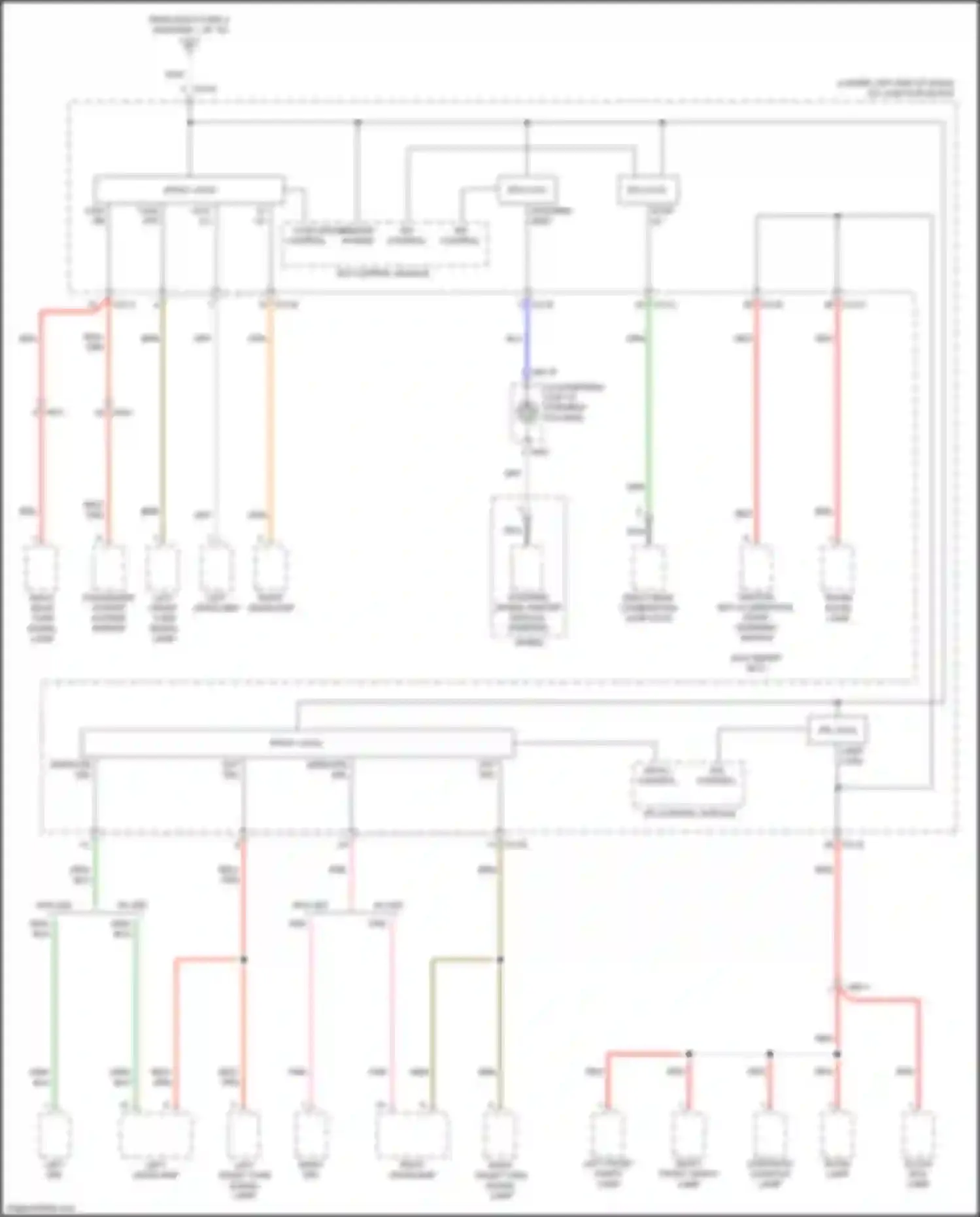 Wiring diagram left headlamp for Kia Cerato IV (2018-2022) (1 of 7)