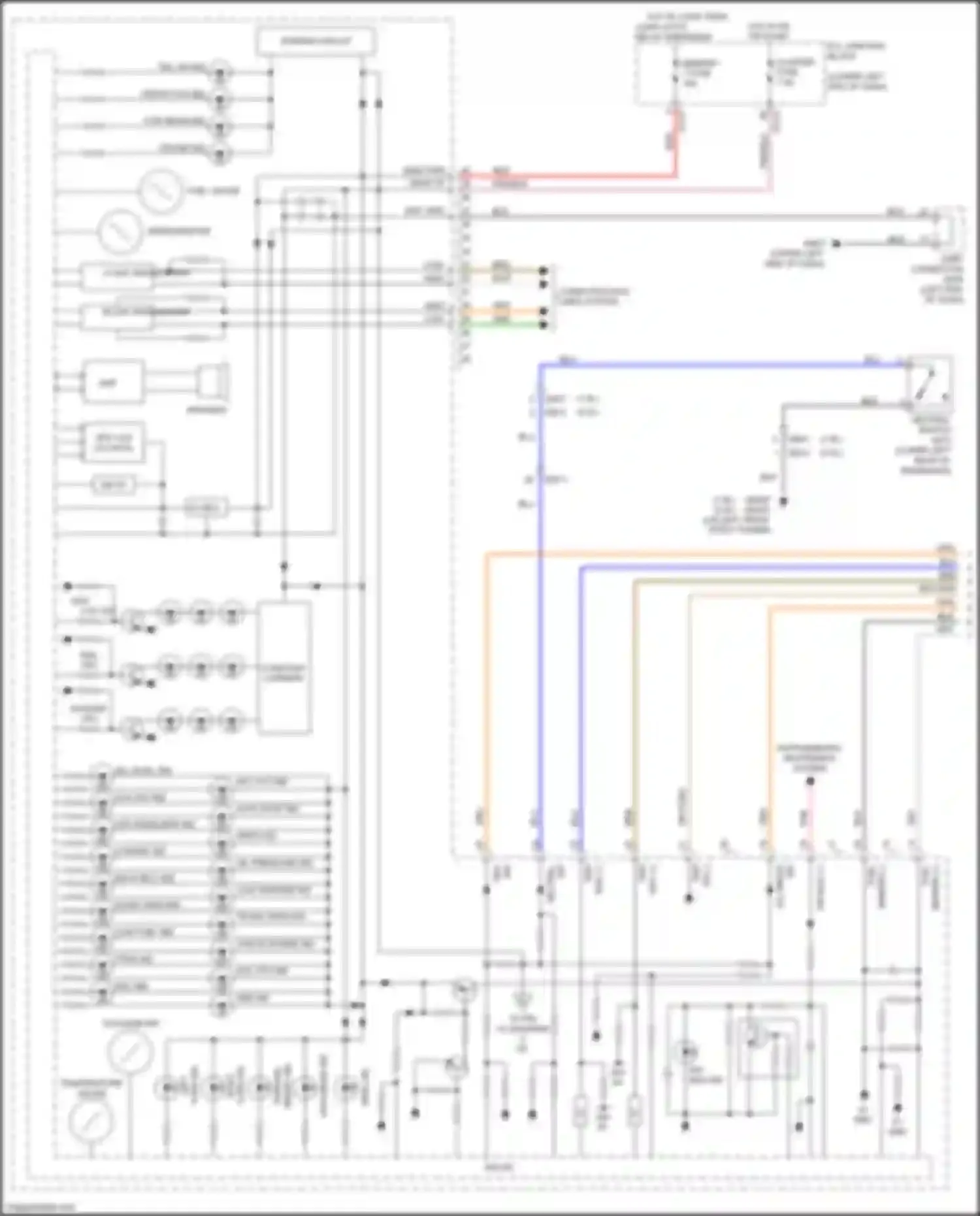 Wiring diagram low beam ind for Kia Cerato IV (2018-2022) (1 of 1)