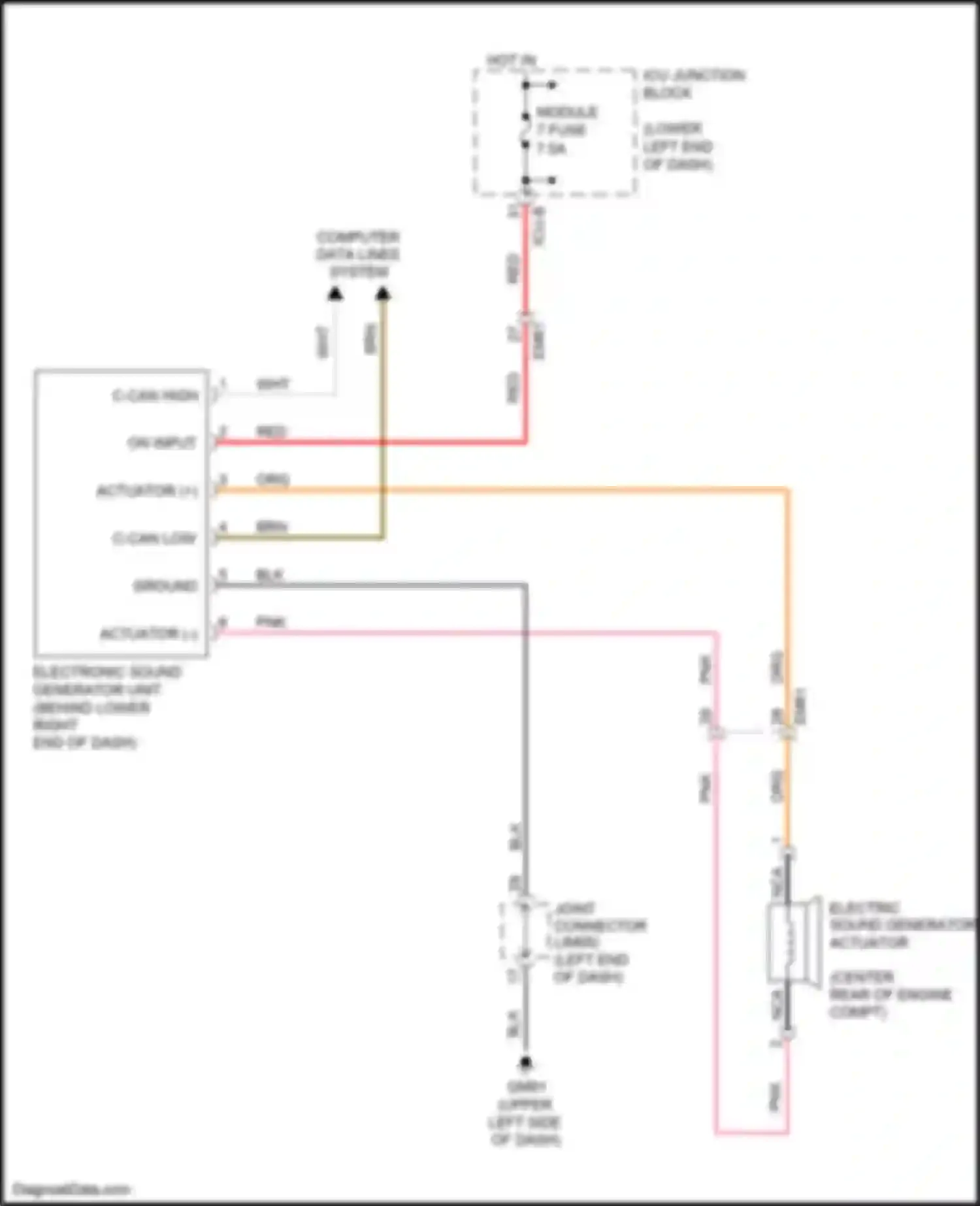 Wiring diagram module 7 fuse for Kia Cerato IV (2018-2022) (6 of 6)