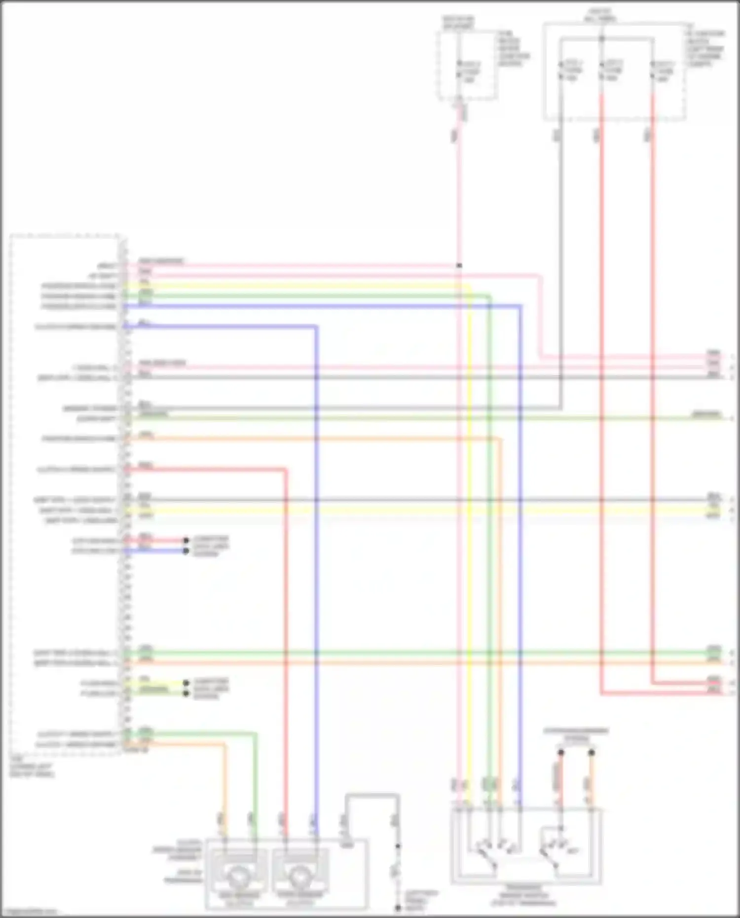 Wiring diagram pnk on/start input pnk up shift for Kia Cerato IV (2018-2022) (1 of 1)