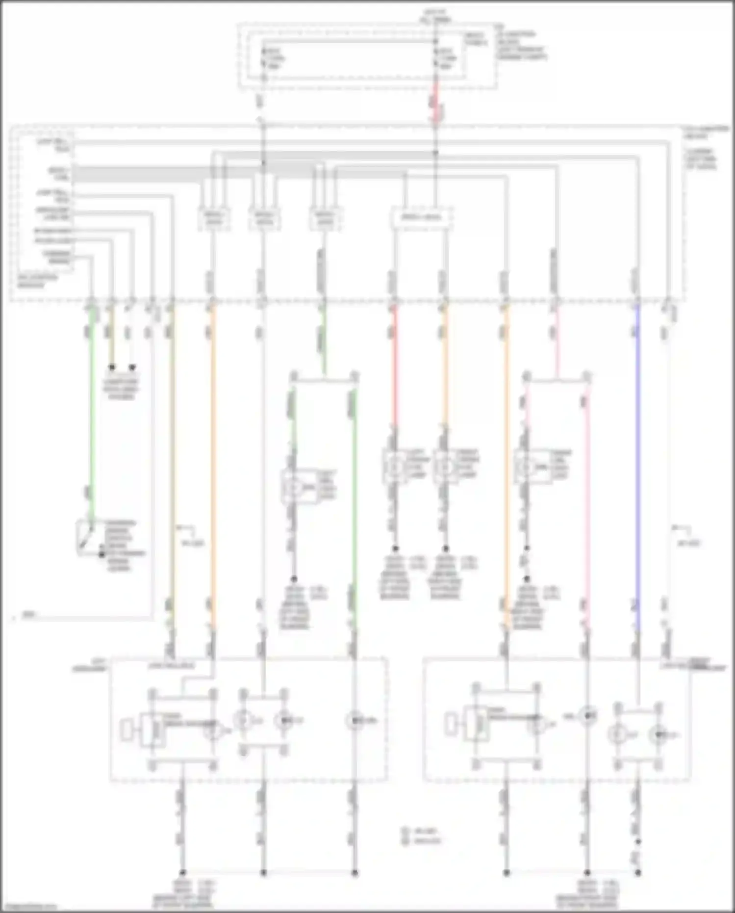 Wiring diagram right front fog lamp for Kia Cerato IV (2018-2022) (3 of 5)