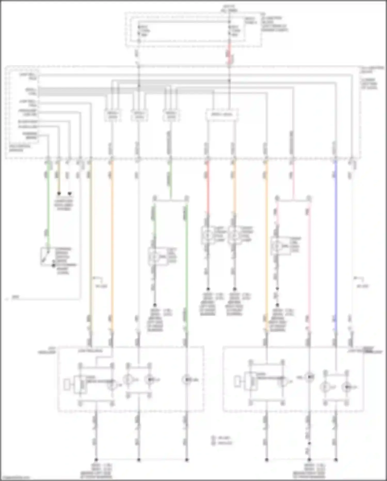 Wiring diagram w/o led for Kia Cerato IV (2018-2022) (3 of 6)