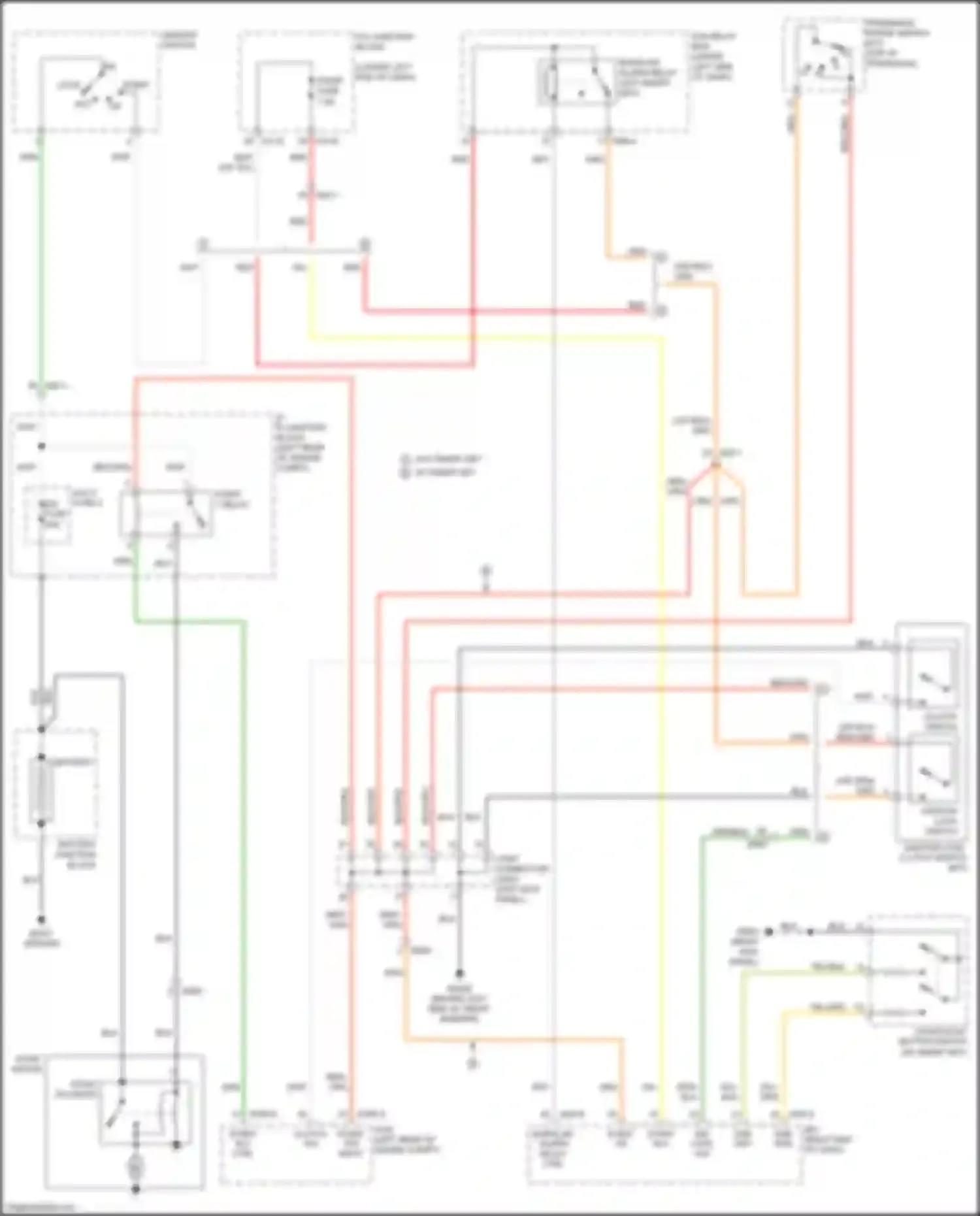 Wiring diagram w/o smart key for Kia Cerato IV (2018-2022) (6 of 15)