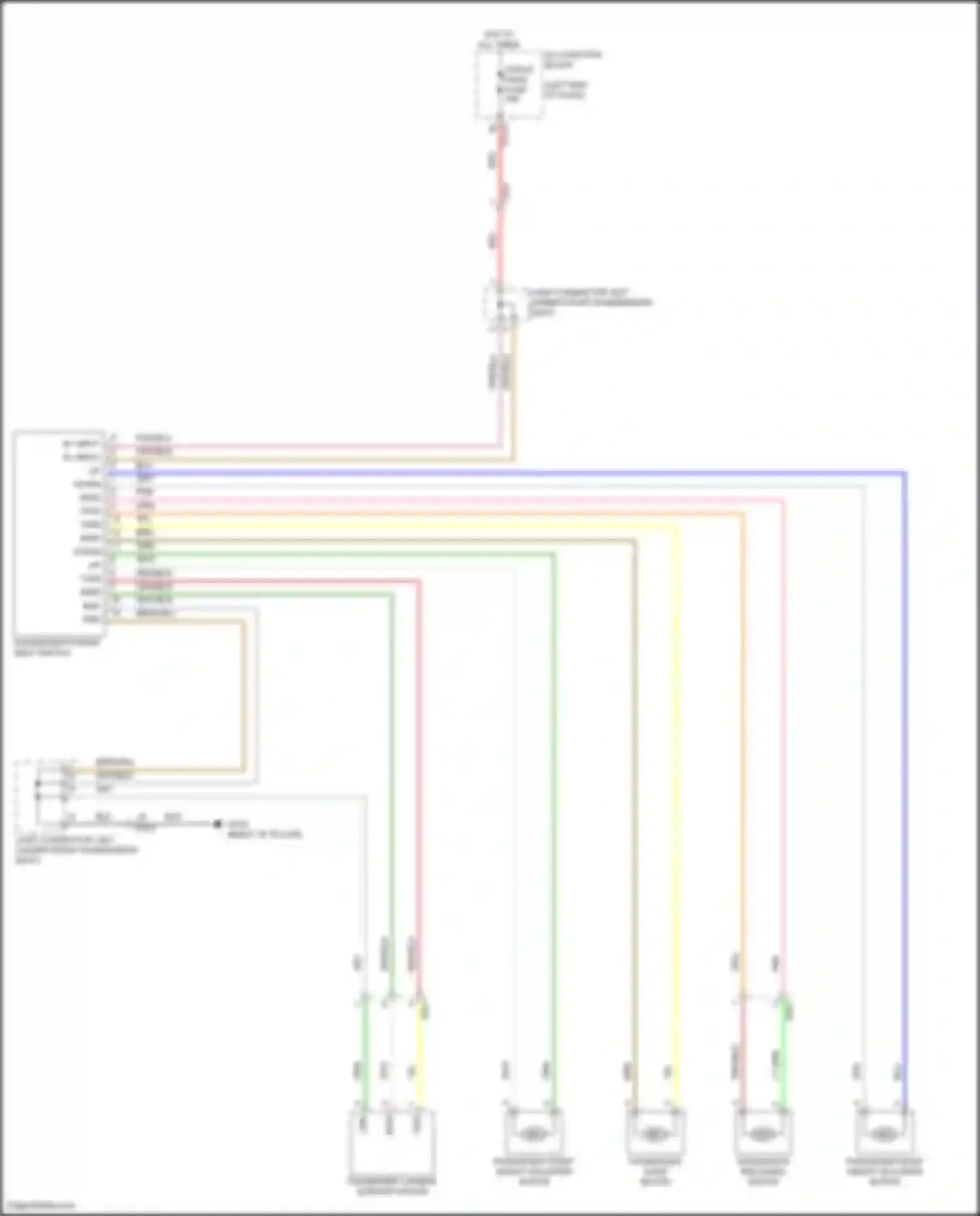 EV6 Kia I (2021-2024): Passenger power seat circuit, 10-way w/o relax