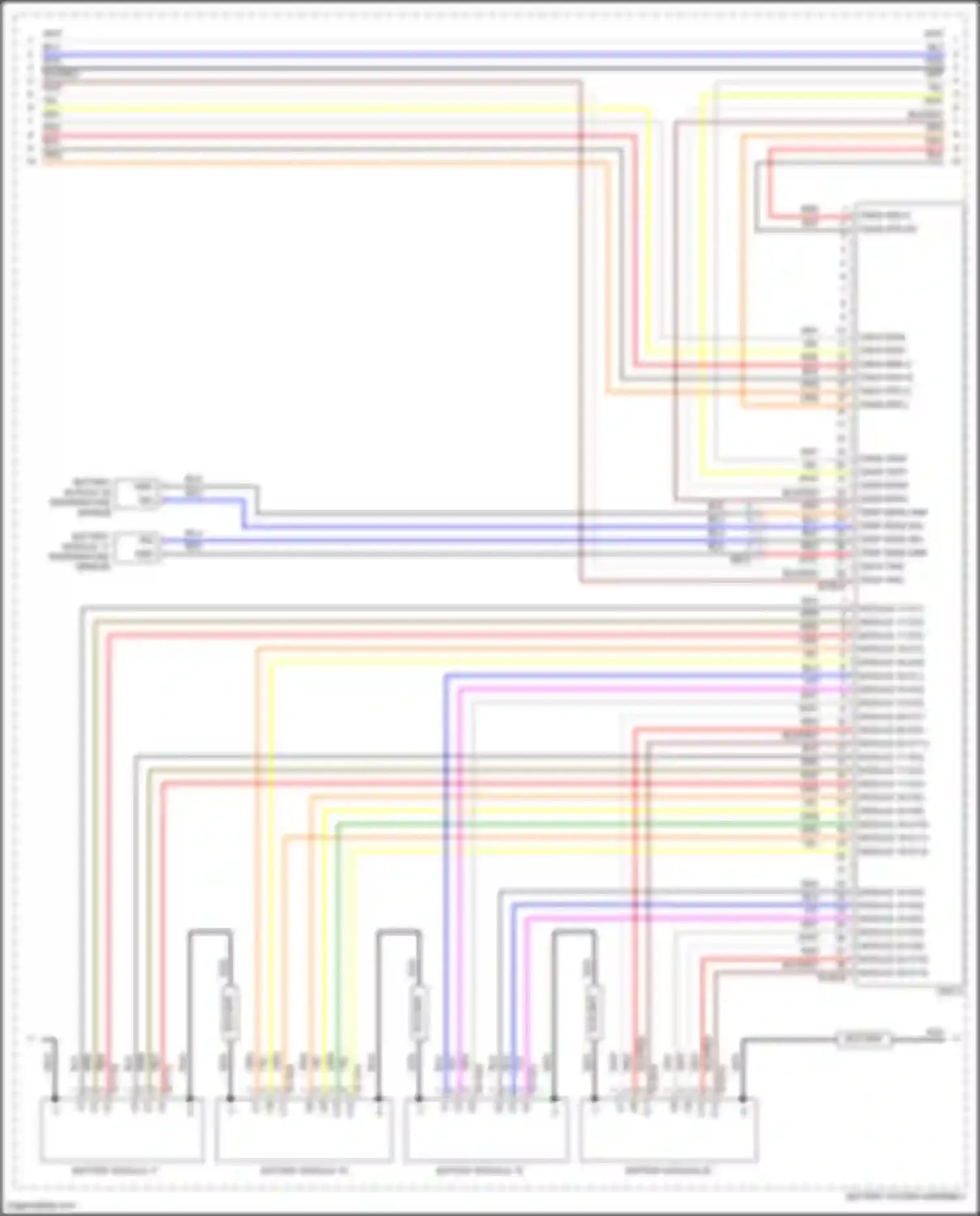 Wiring diagram battery module 17 temperature sensor for Kia EV6 I (2021-2024) (1 of 2)