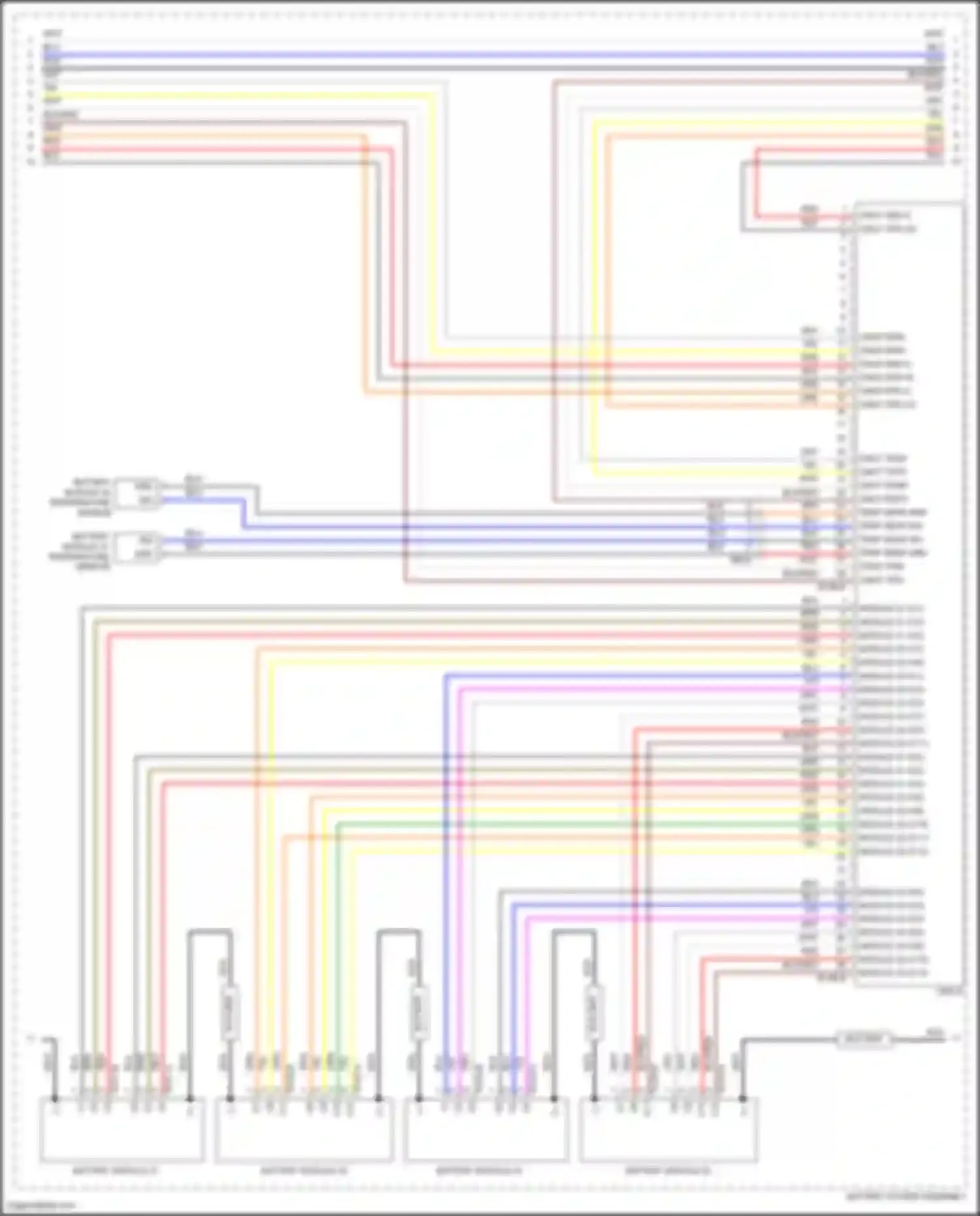 Wiring diagram battery module 23 for Kia EV6 I (2021-2024) (1 of 2)