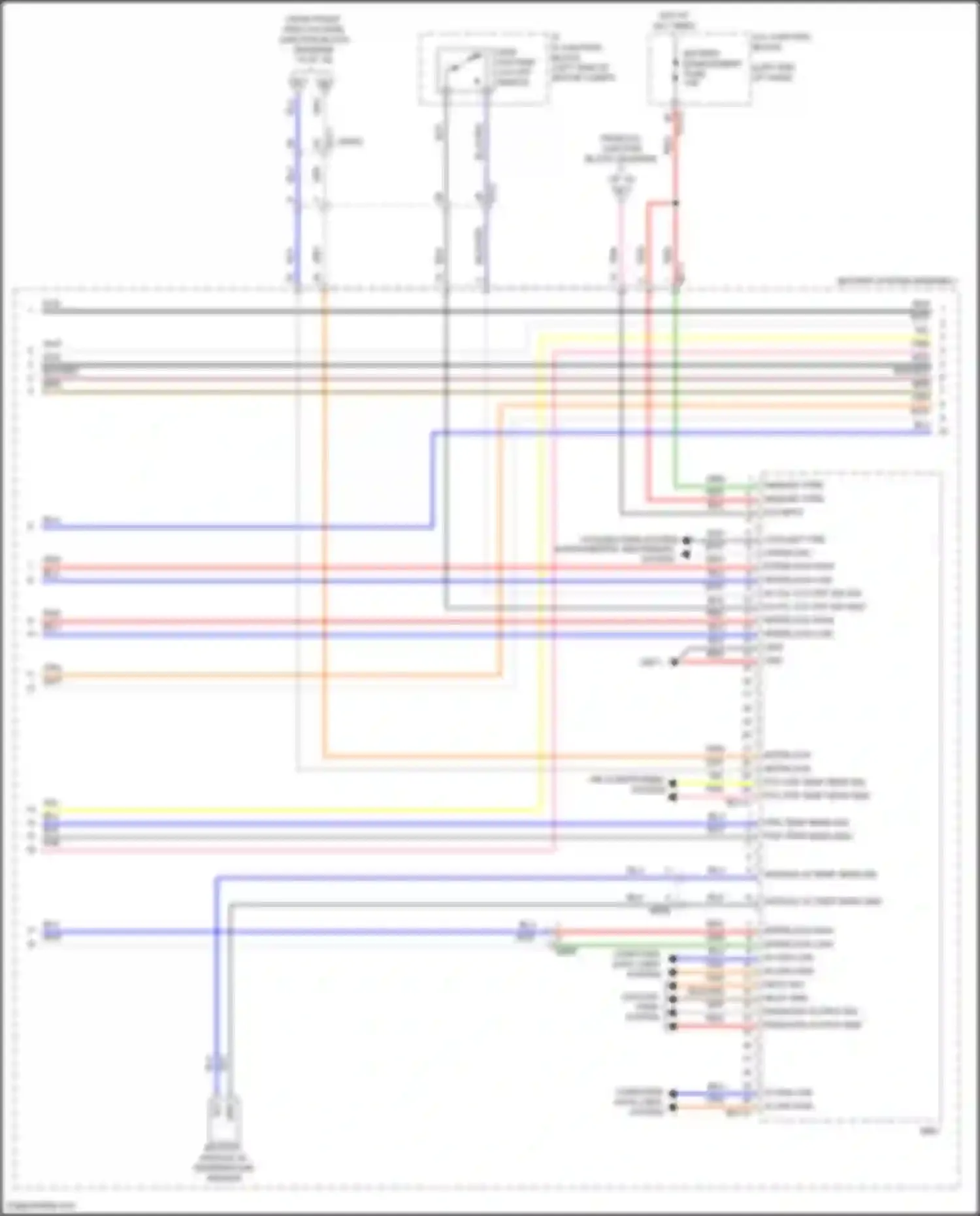 Wiring diagram battery module 24 temperature sensor for Kia EV6 I (2021-2024) (2 of 2)