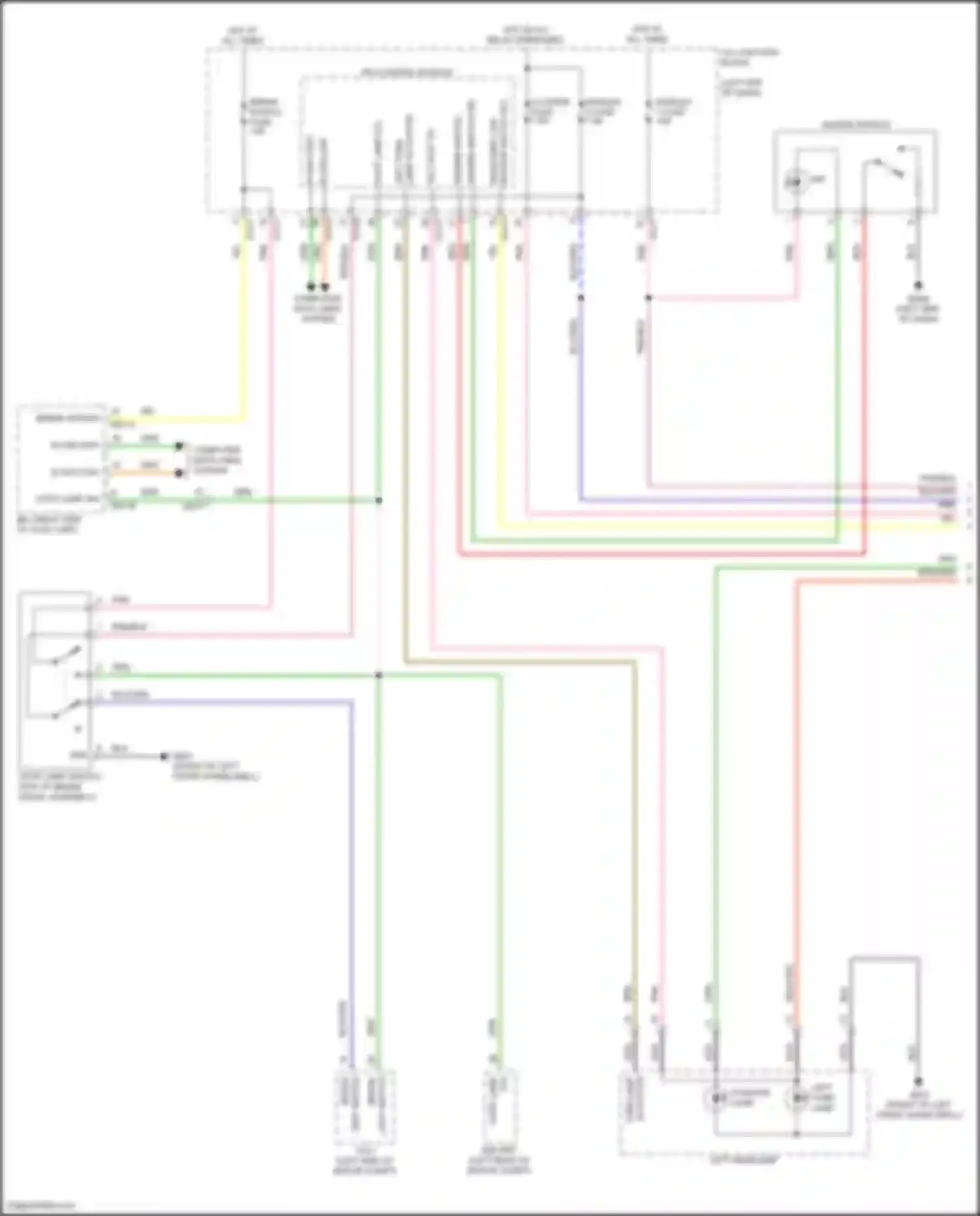 Wiring diagram brake switch for Kia EV6 I (2021-2024) (2 of 2)