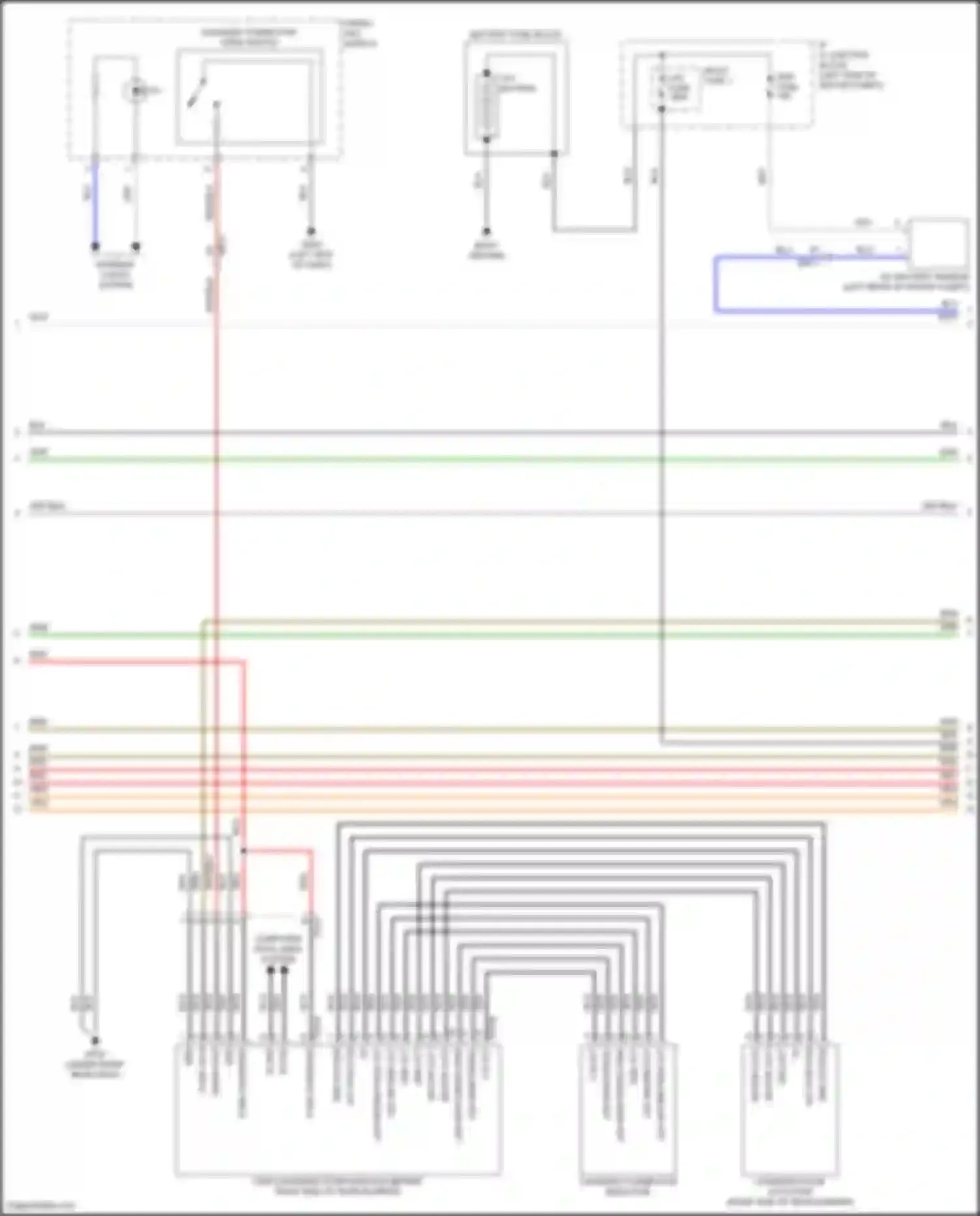 Wiring diagram charging door actuator for Kia EV6 I (2021-2024) (1 of 2)