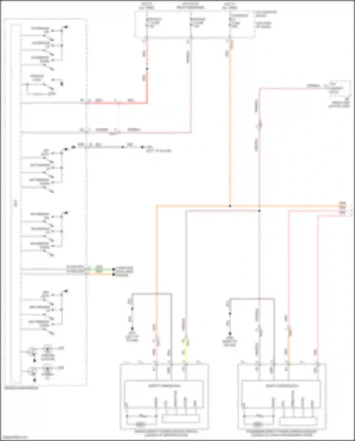 Wiring diagram dev window down for Kia EV6 I (2021-2024) (1 of 1)