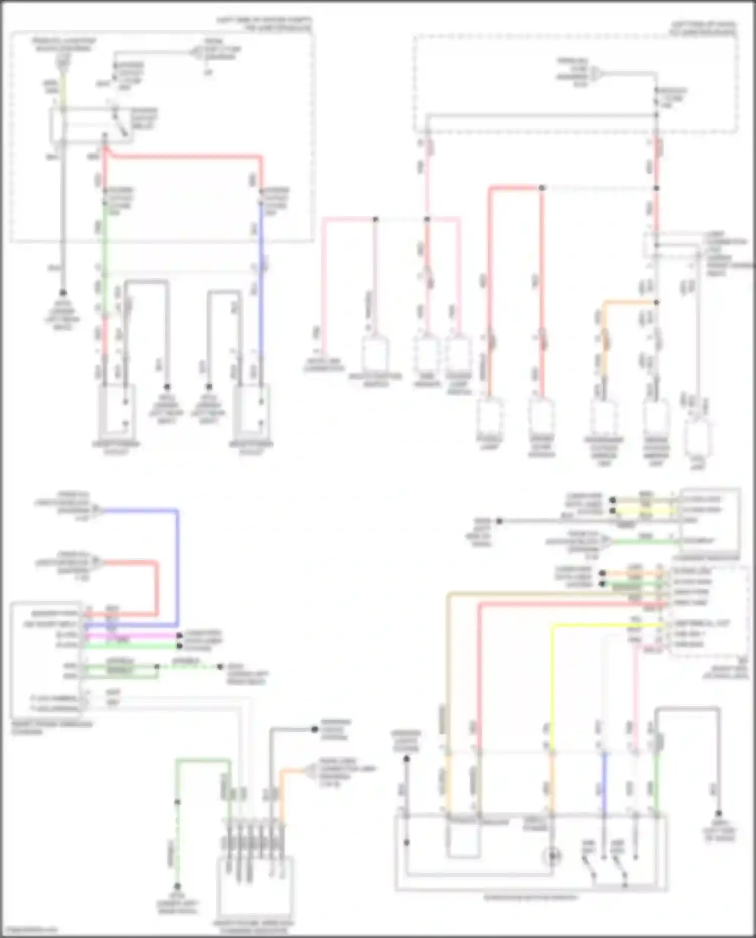 Wiring diagram driver door module for Kia EV6 I (2021-2024) (8 of 12)
