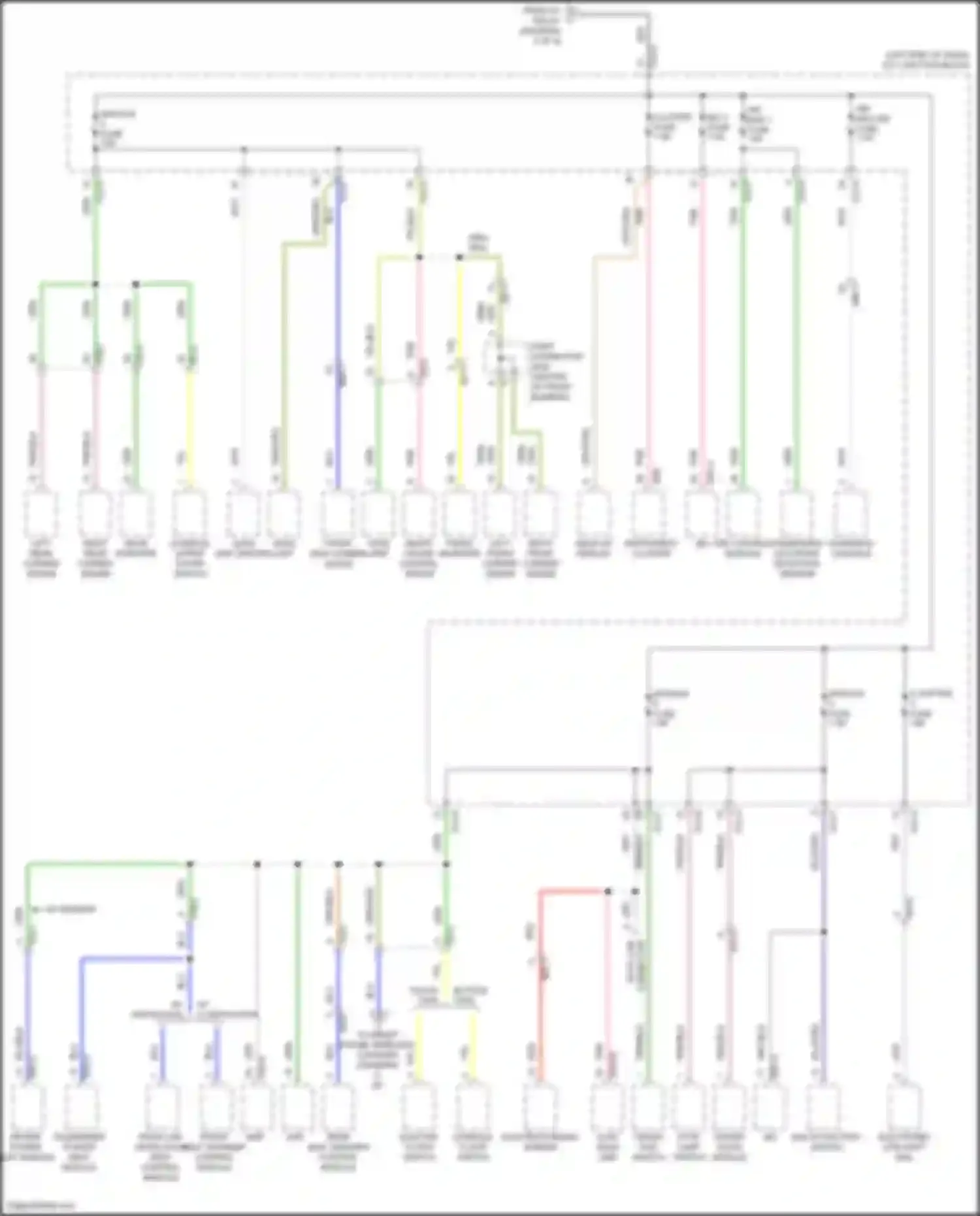 Wiring diagram driver power seat module for Kia EV6 I (2021-2024) (3 of 4)